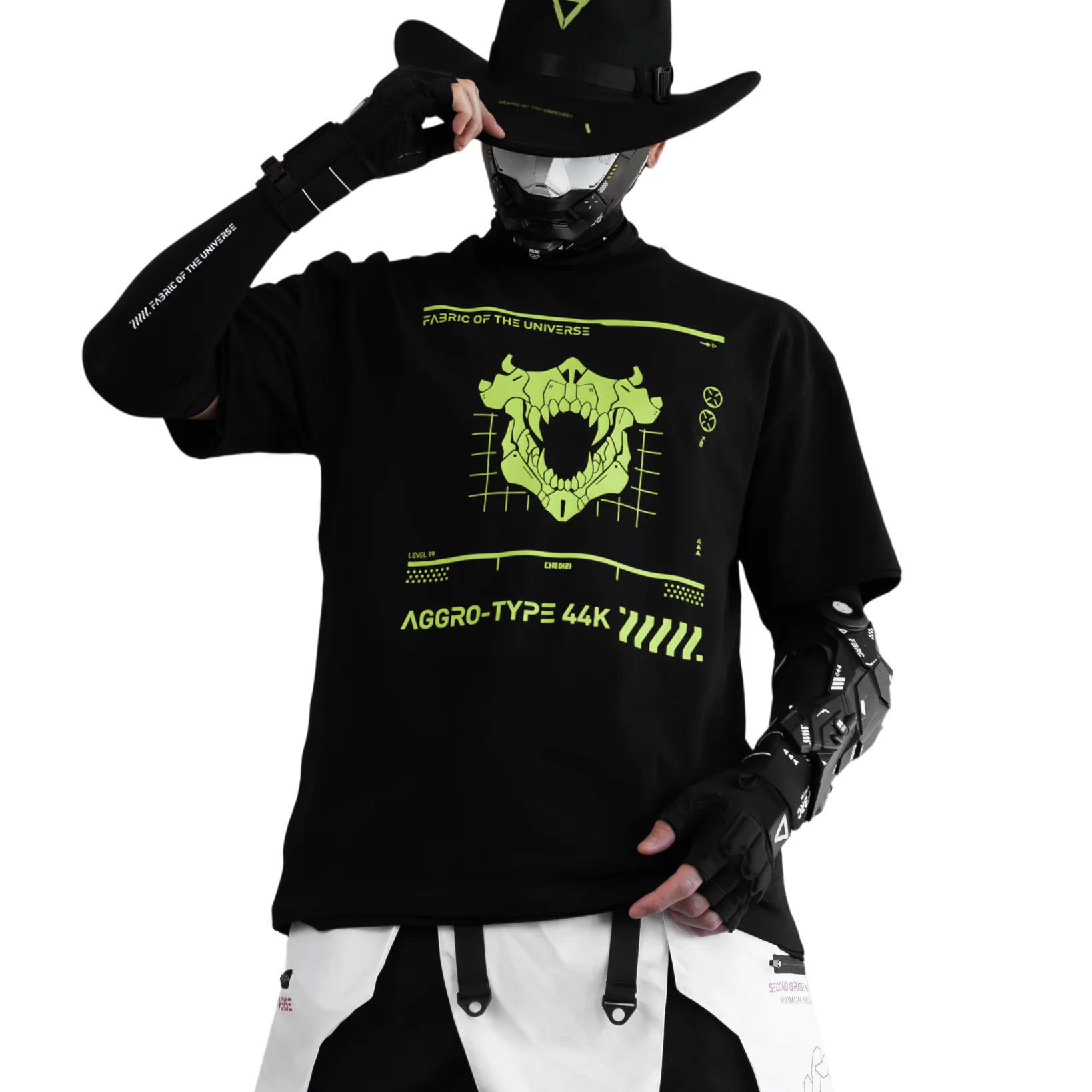 Aggro-Type 44K Black Lime Short Sleeve T - Image 3