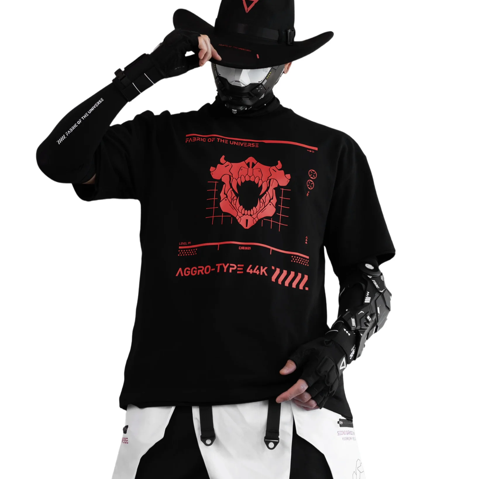Aggro-Type 44K Black Red Short Sleeve T - Image 3