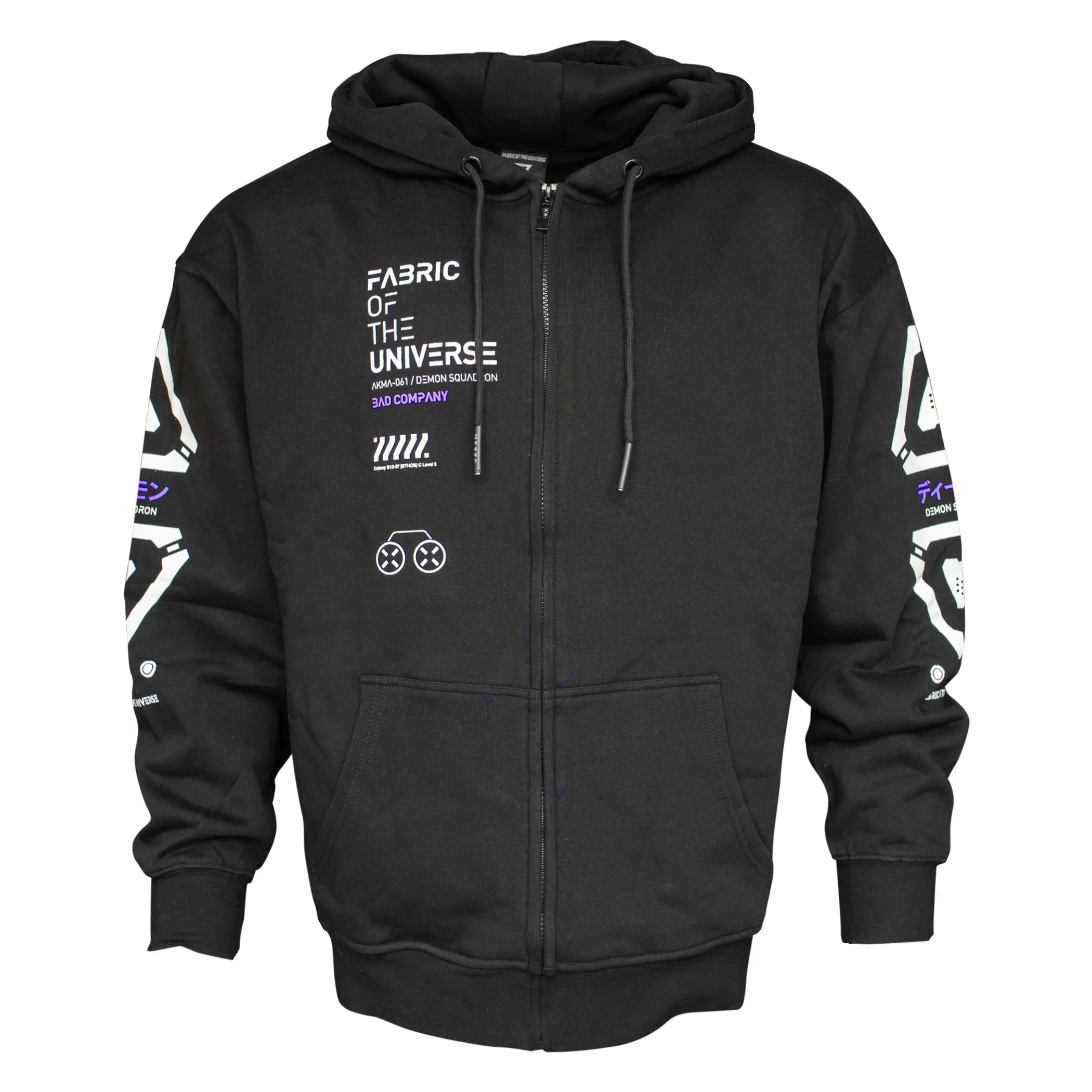 AKMA-061 PR Black Zip Hoodie - Image 2