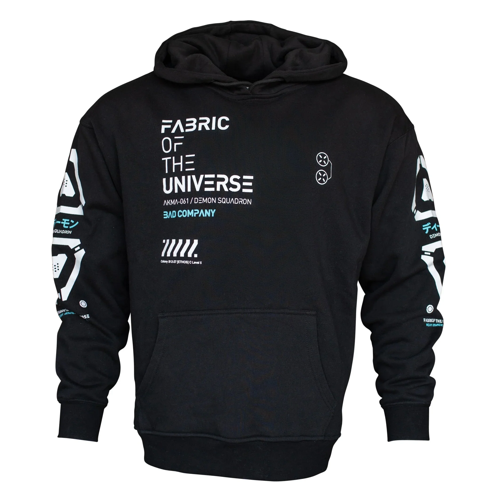 AKMA-061C Black Hoodie - Image 2