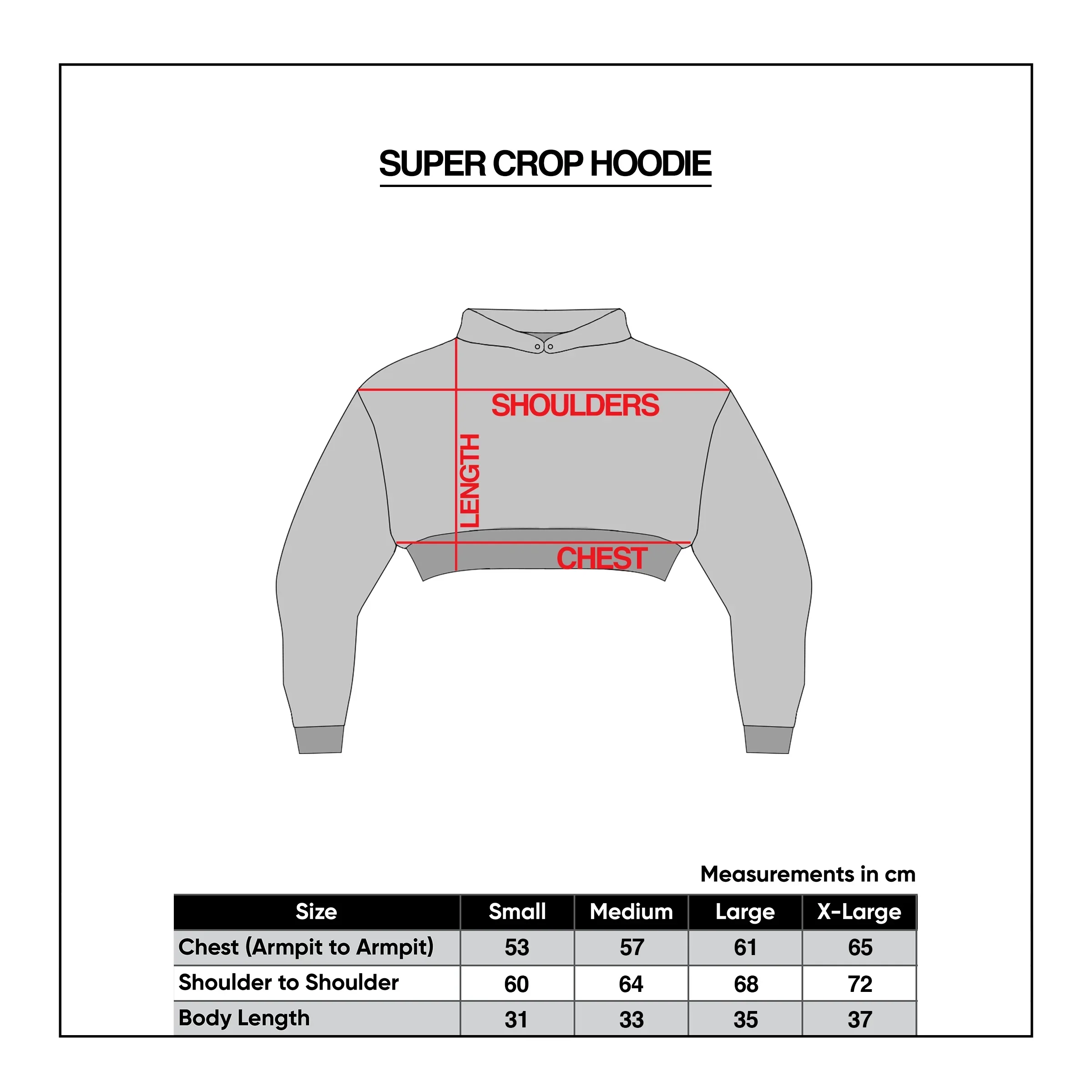 Augmental White Super Crop Hoodie - Image 7