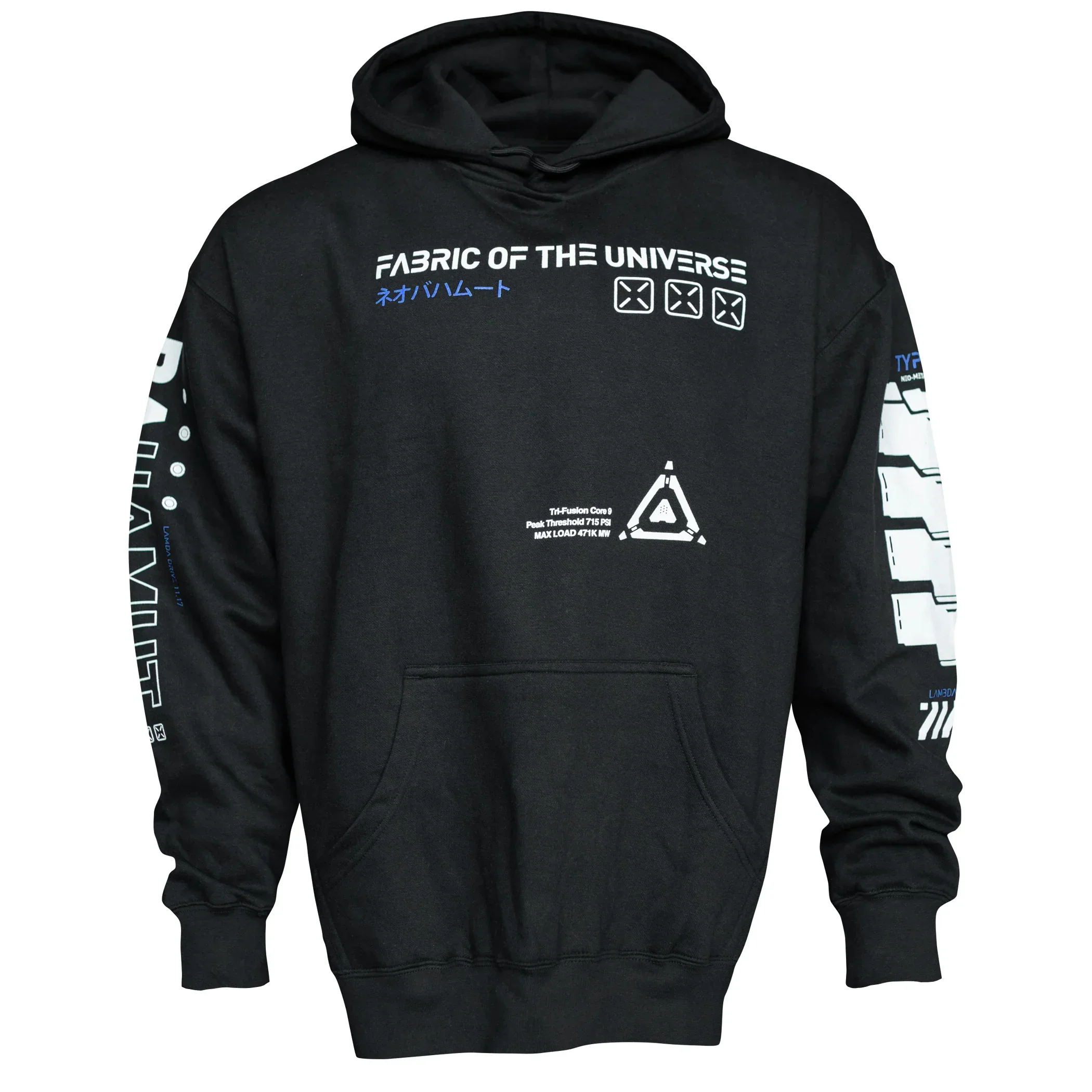 Bahamut-07 BL Black Hoodie - Image 2