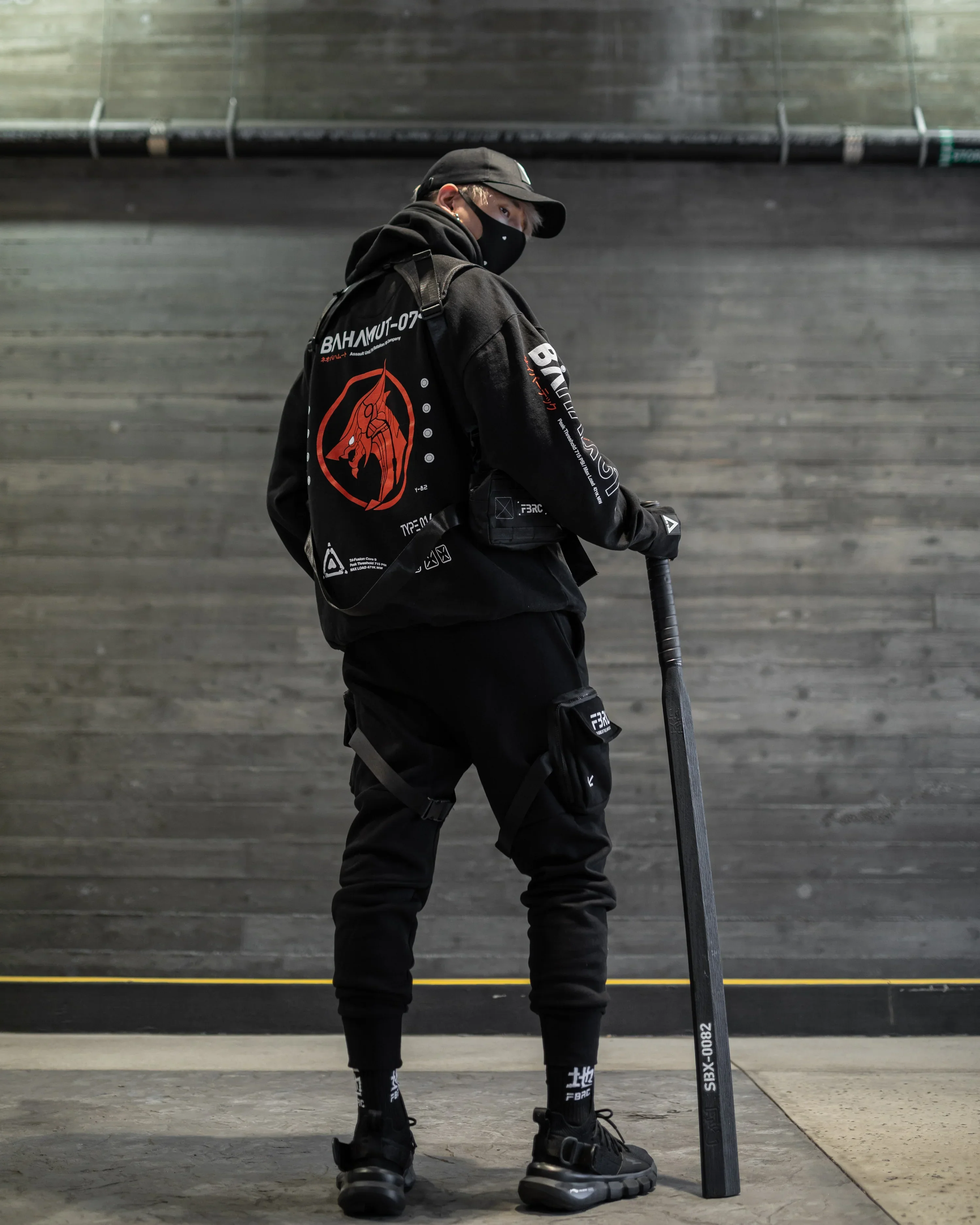 Bahamut-07 RD Black Hoodie - Image 5