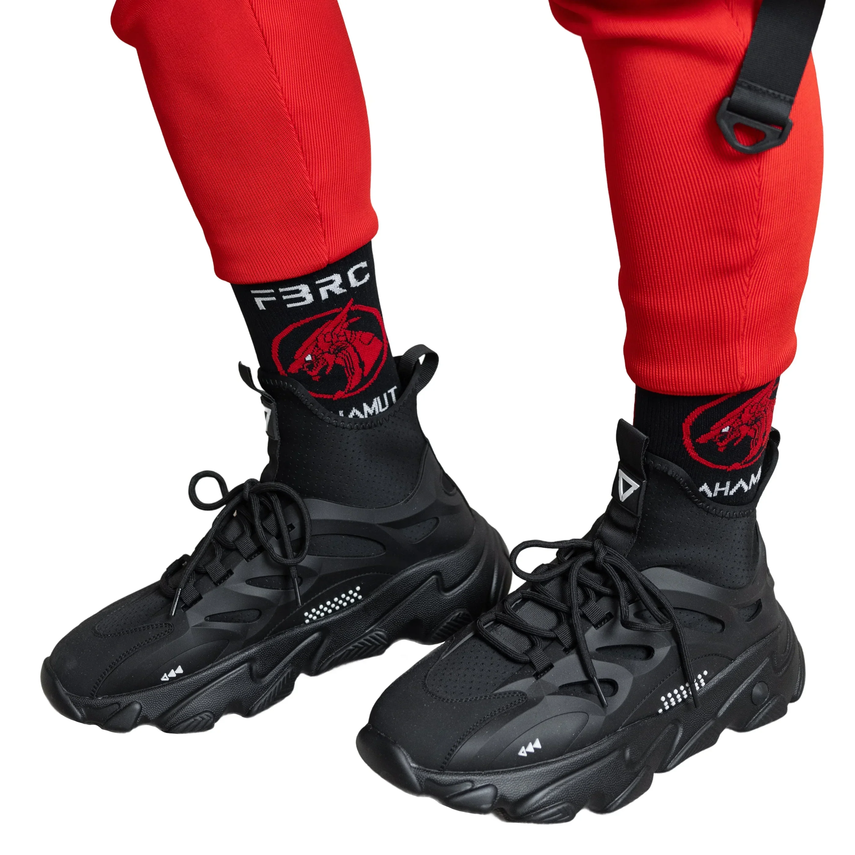 Bahamut Black Crew Socks - Image 2