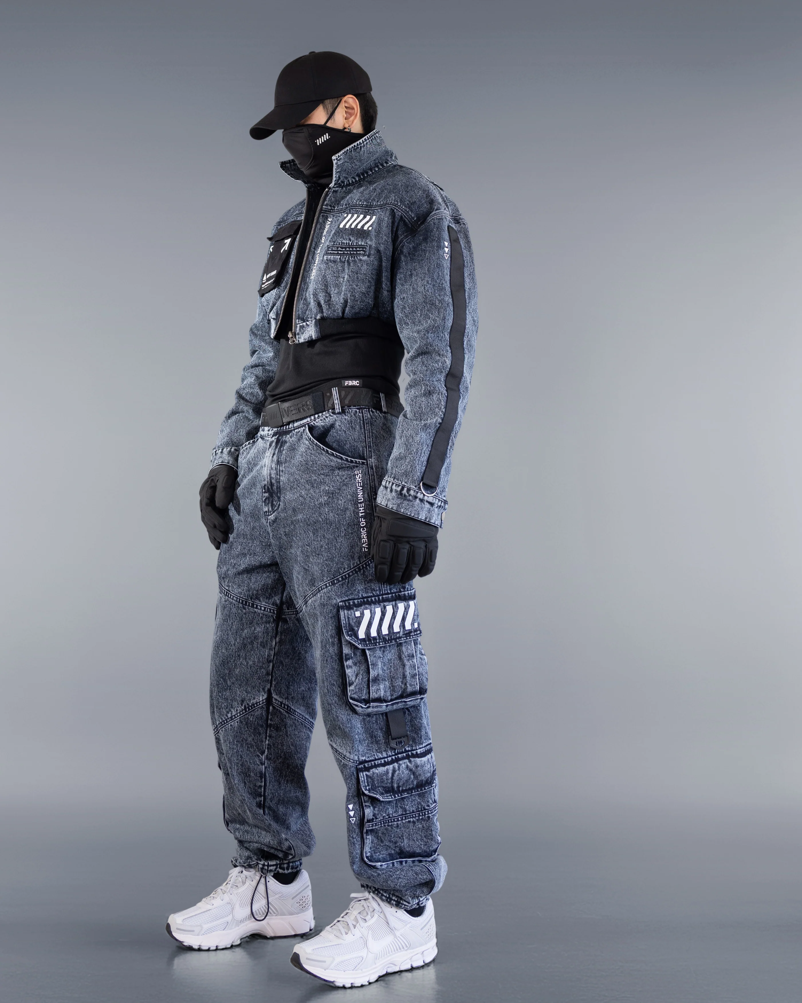 CDJ-Type 006R Acid Denim Crop Bomber - Image 11