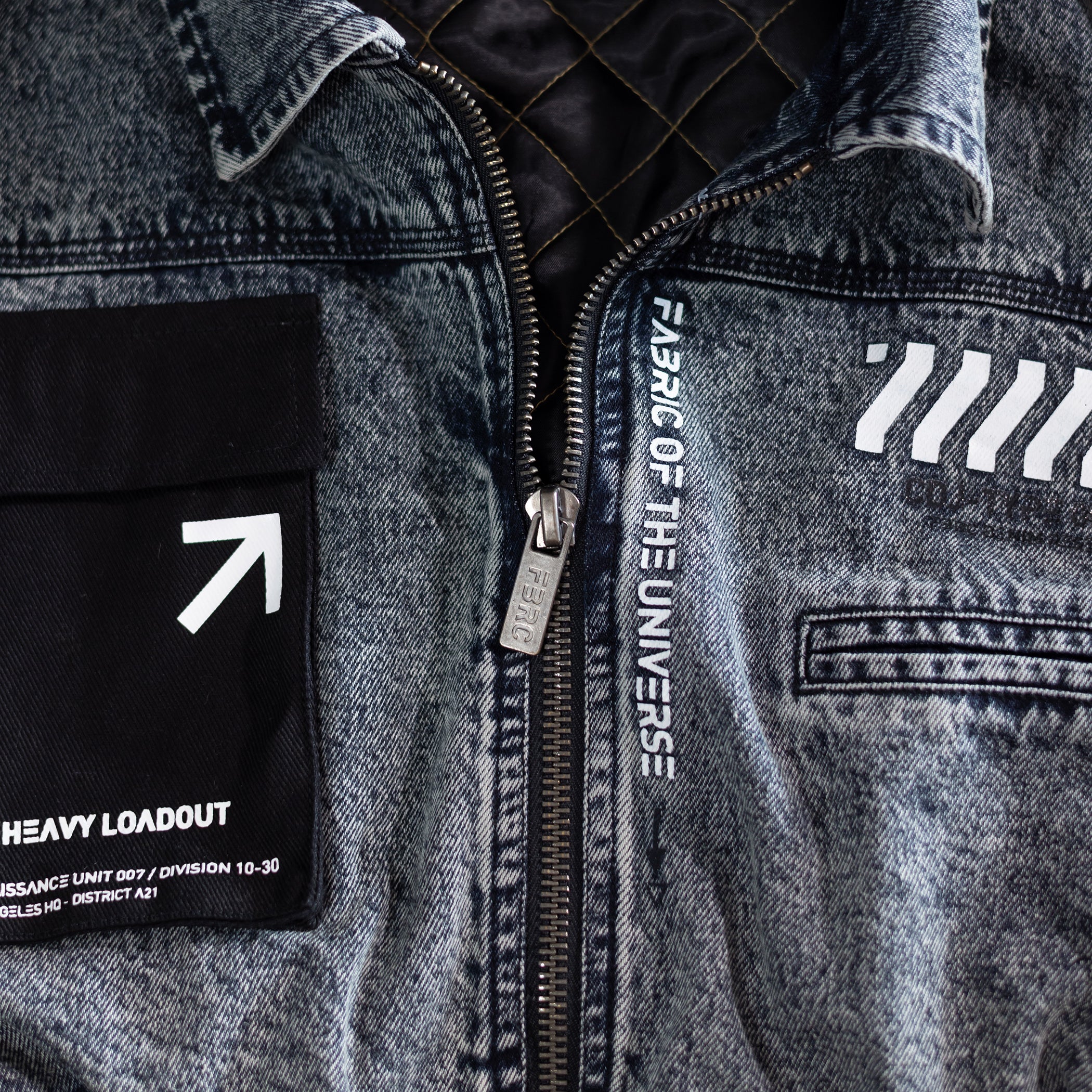 CDJ-Type 006R Acid Denim Crop Bomber - Image 6
