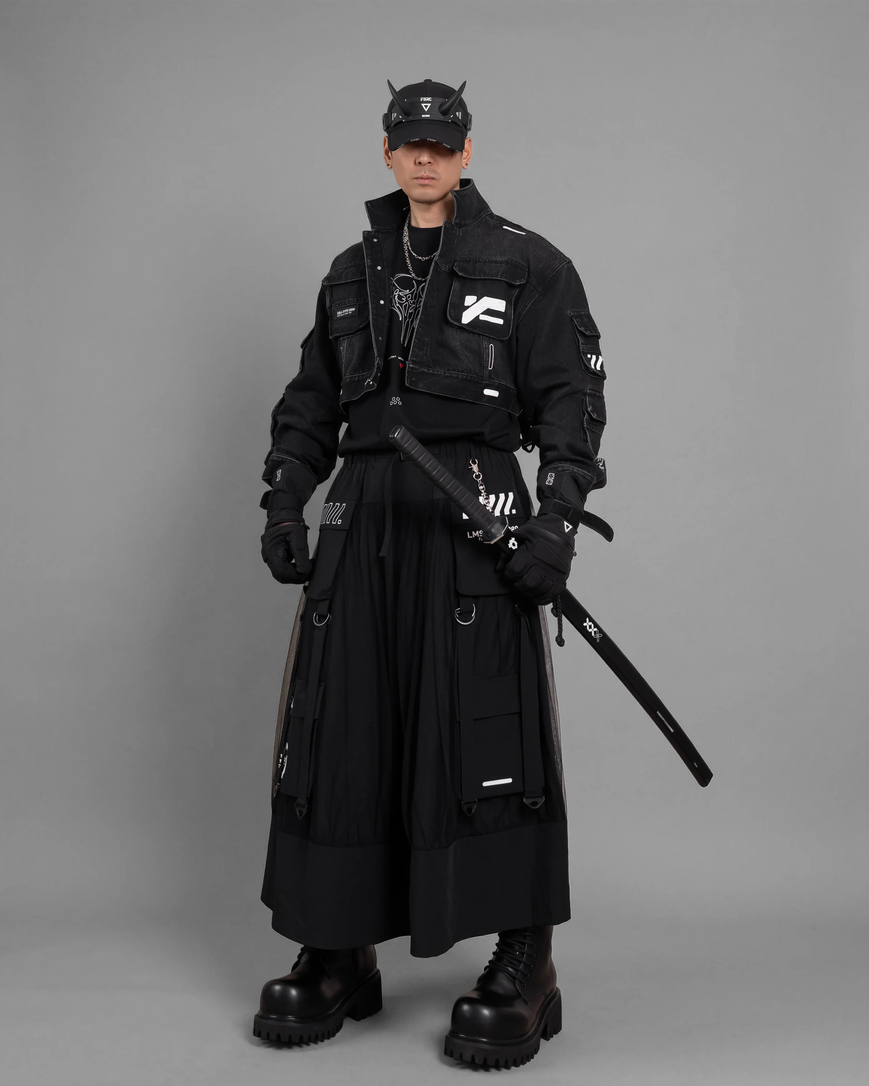 CDJ-Type 05W Black Crop Denim Jacket - Image 5