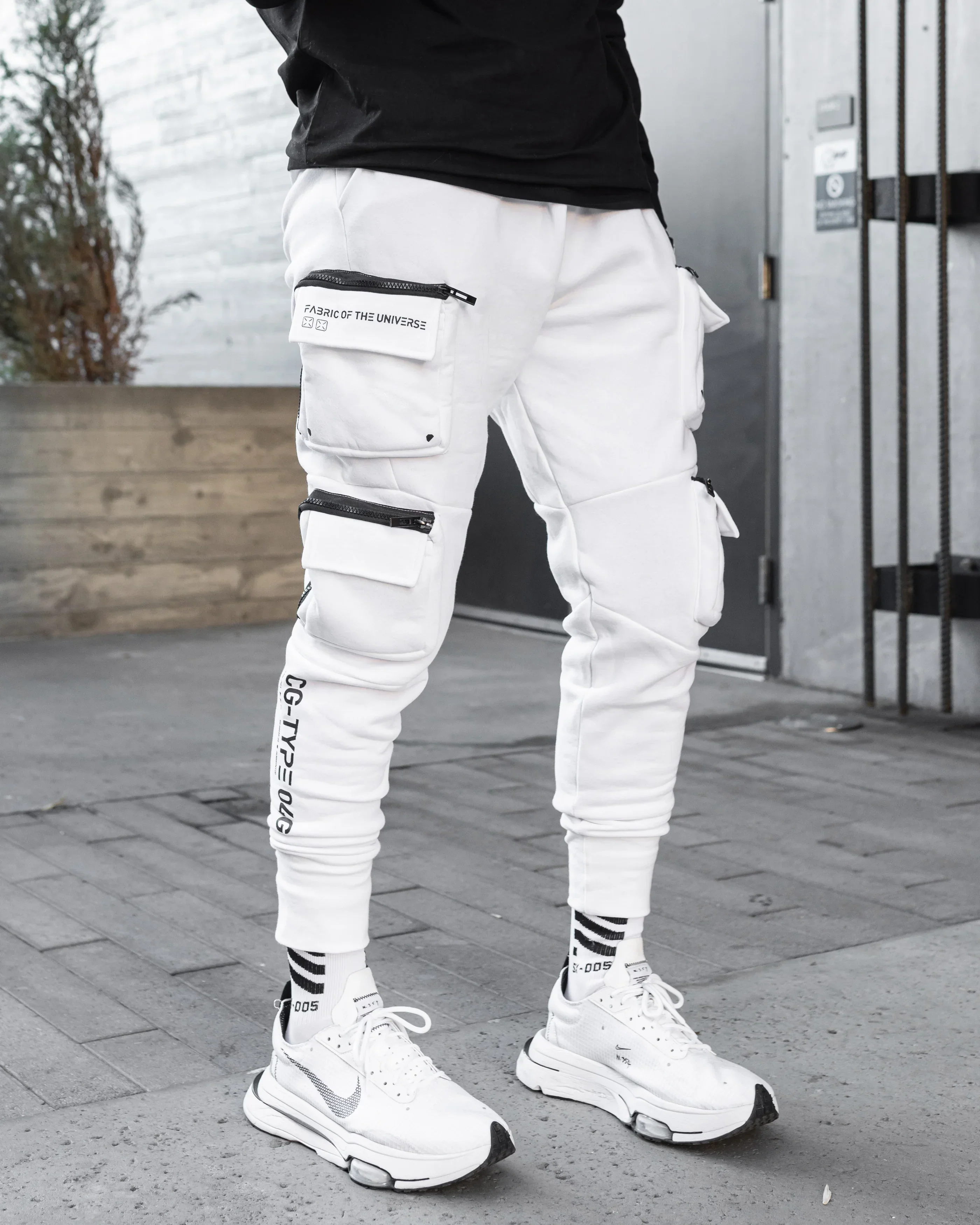 CG-Type 04G White Cargo Joggers - Image 4