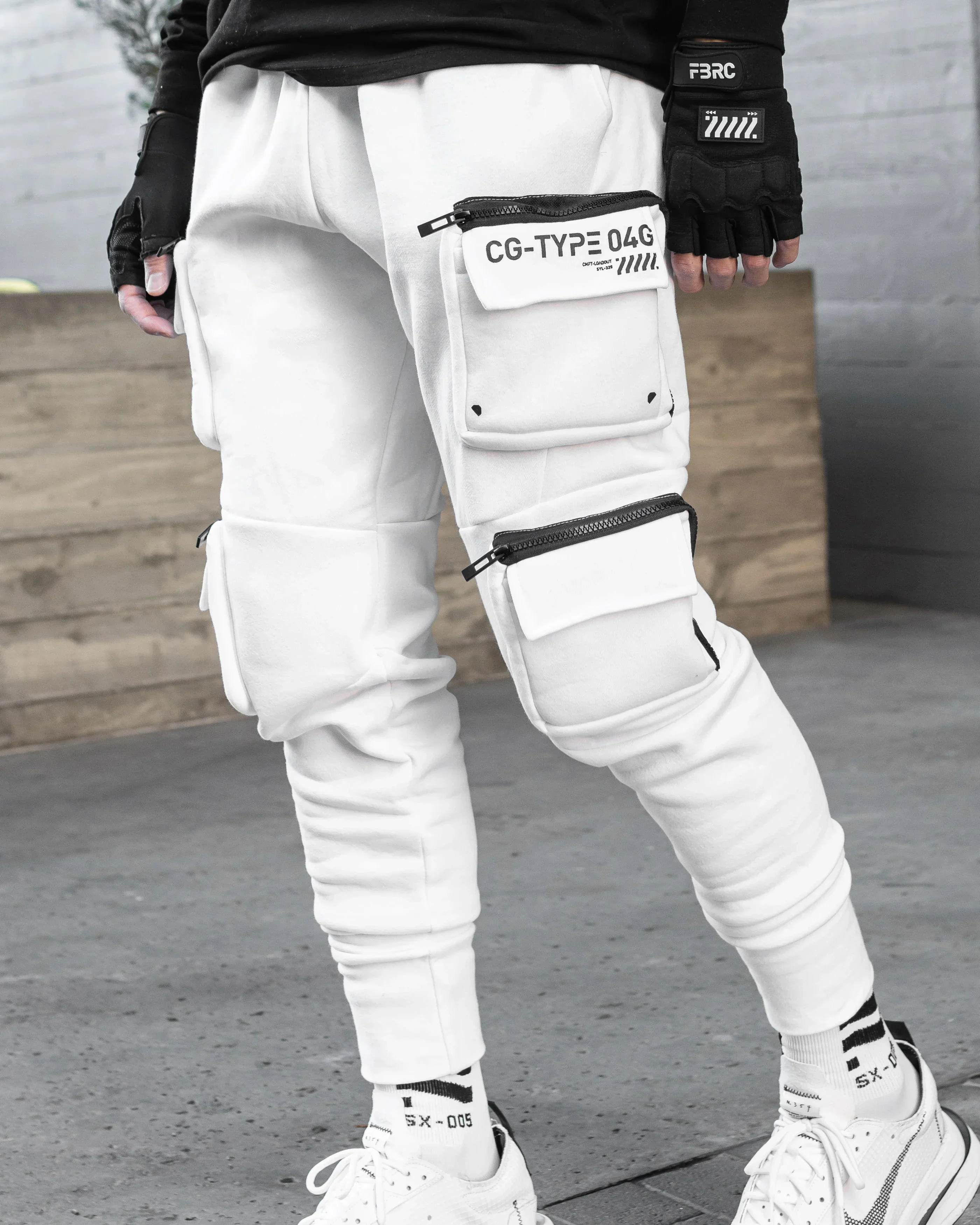 CG-Type 04G White Cargo Joggers - Image 5