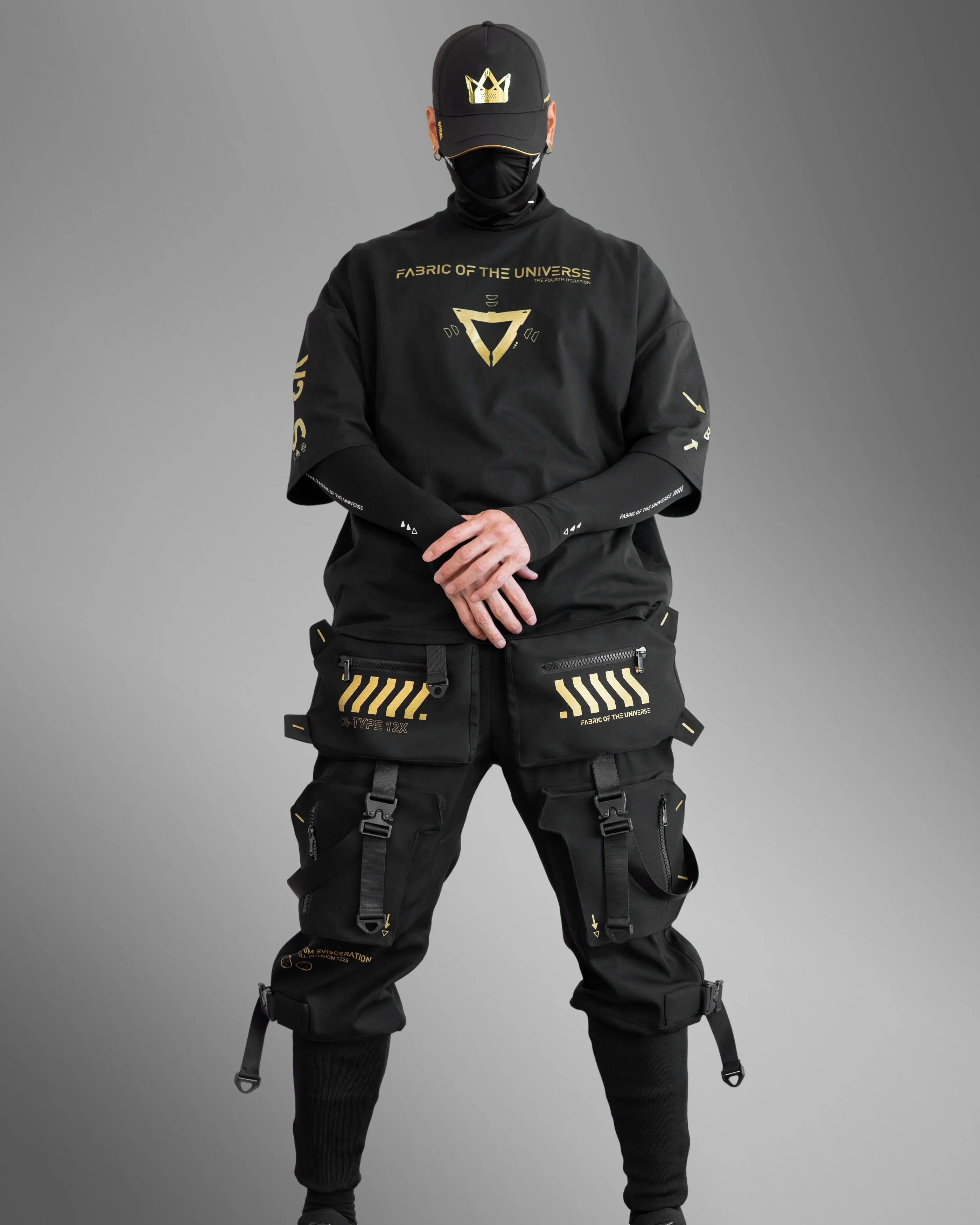 CG-Type 12X Black Gold Cargo Pants - Image 5