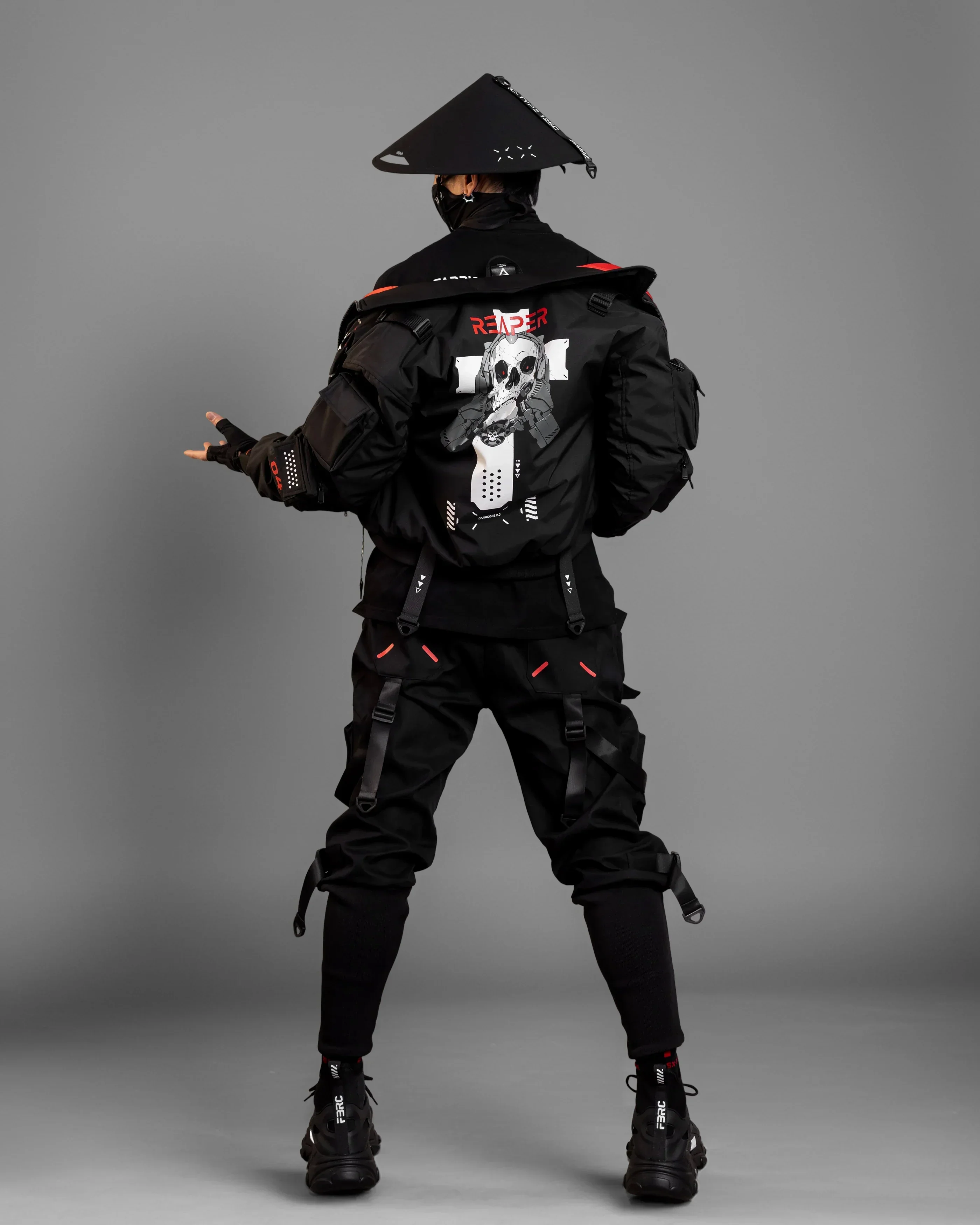CG-Type 12X(U) Black Red Cargo Pants - Image 6