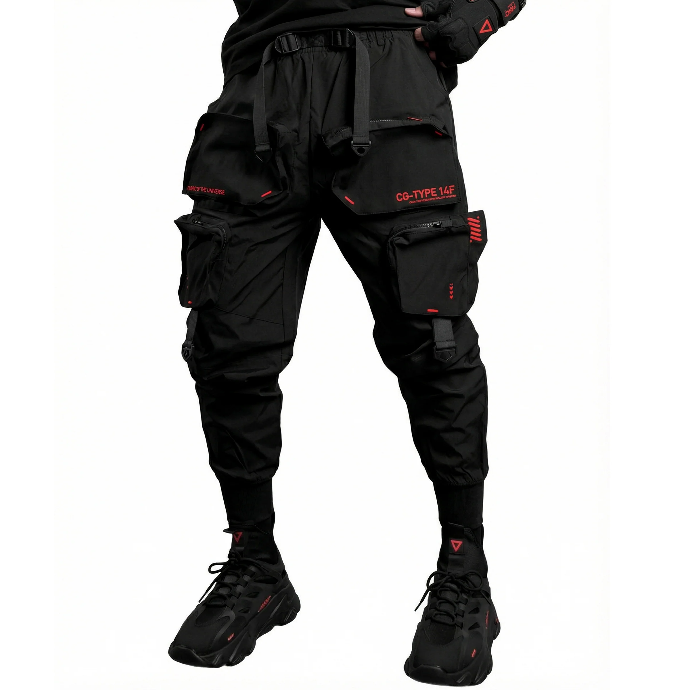 CG-Type 14F Black Red LW Cargo Pants - Image 3
