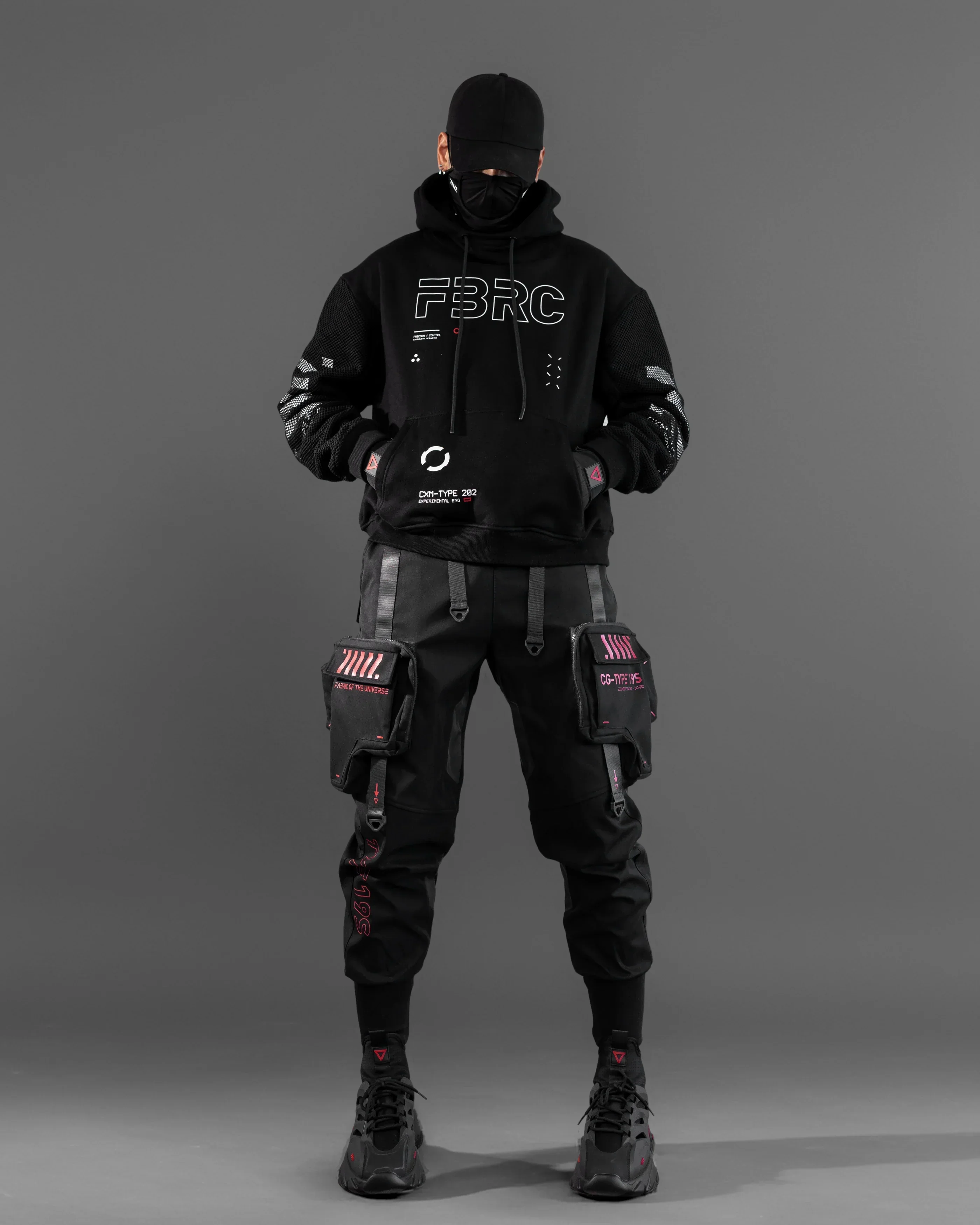 CG-Type 19S Black Red Cargo Pants - Image 6