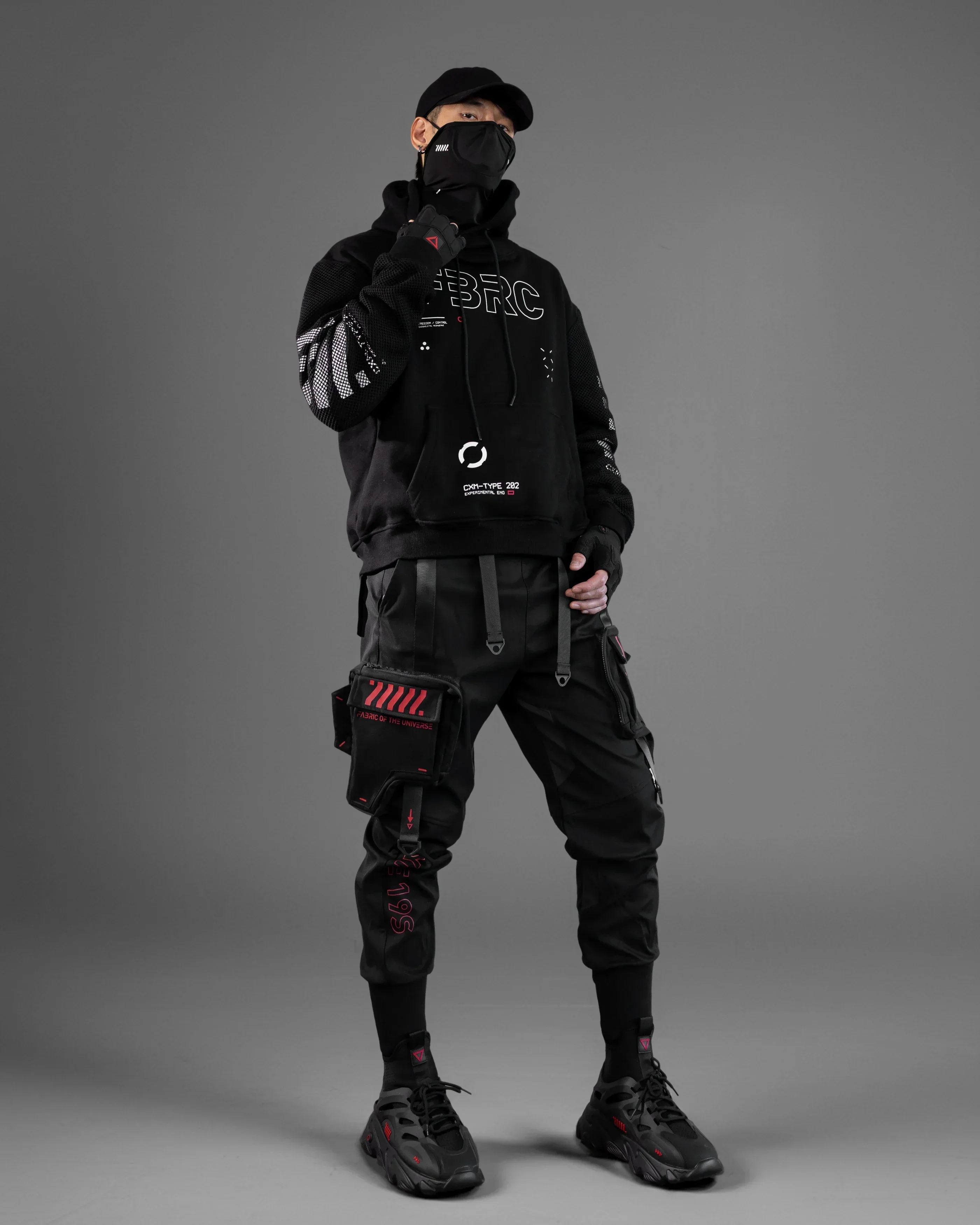 CG-Type 19S Black Red Cargo Pants - Image 8