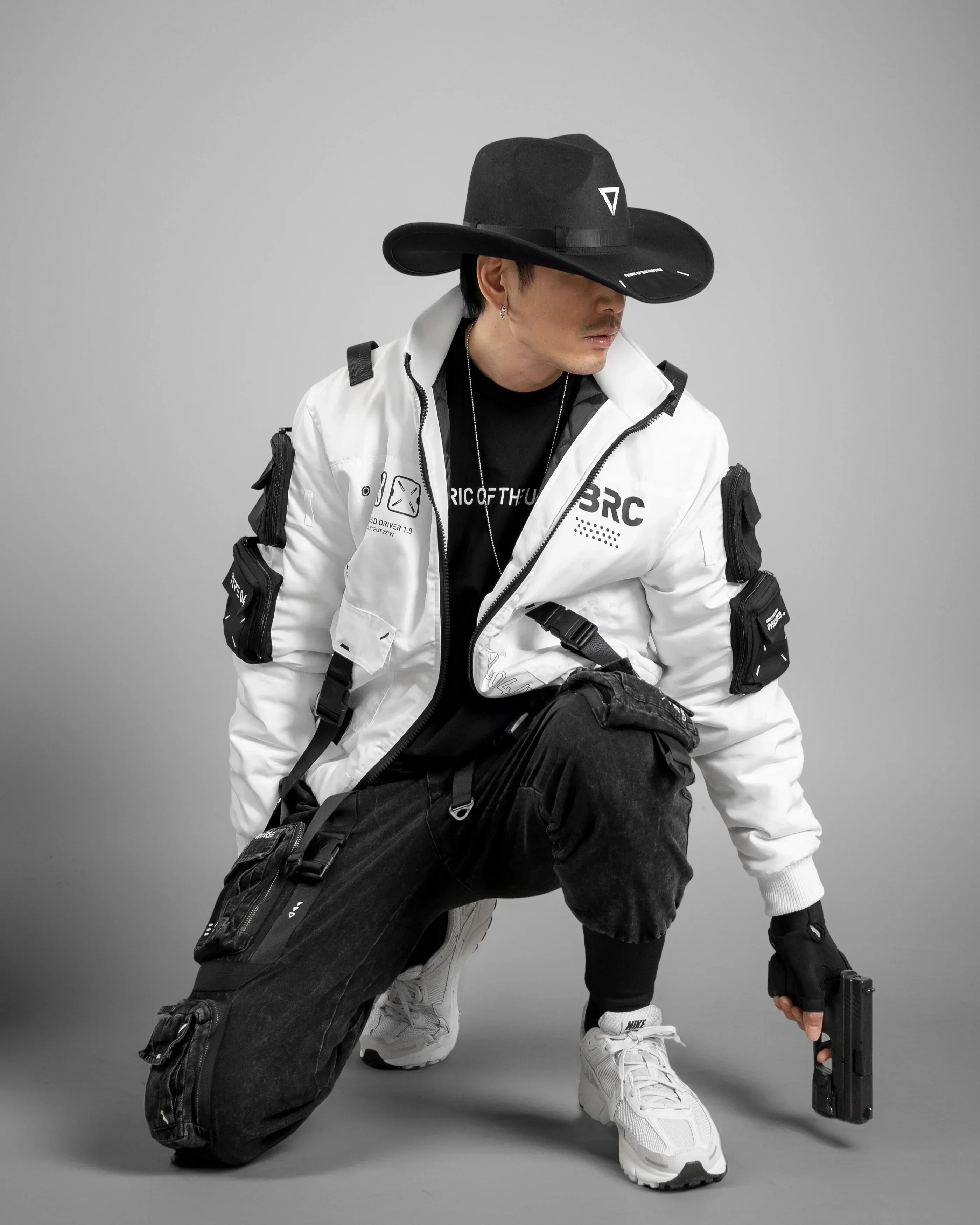 CH-1 Black Cowboy Hat - Image 10