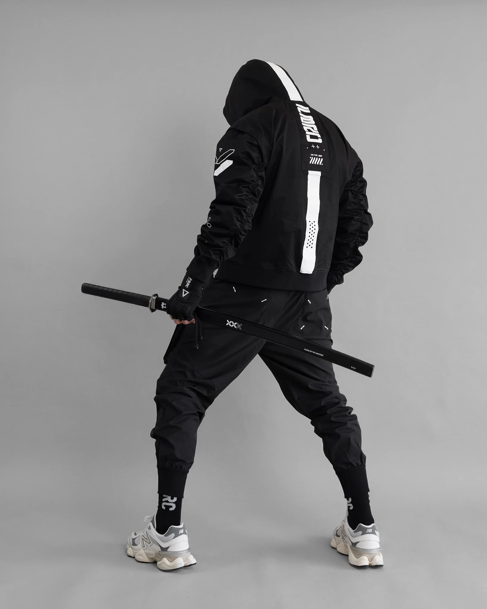 CMG-Type 200R Black Convertible Hoodie - Image 14