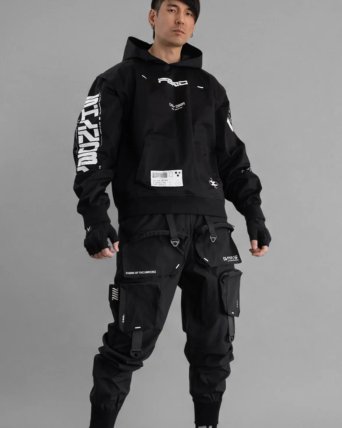 CMG-Type 200R Black Convertible Hoodie - Image 8