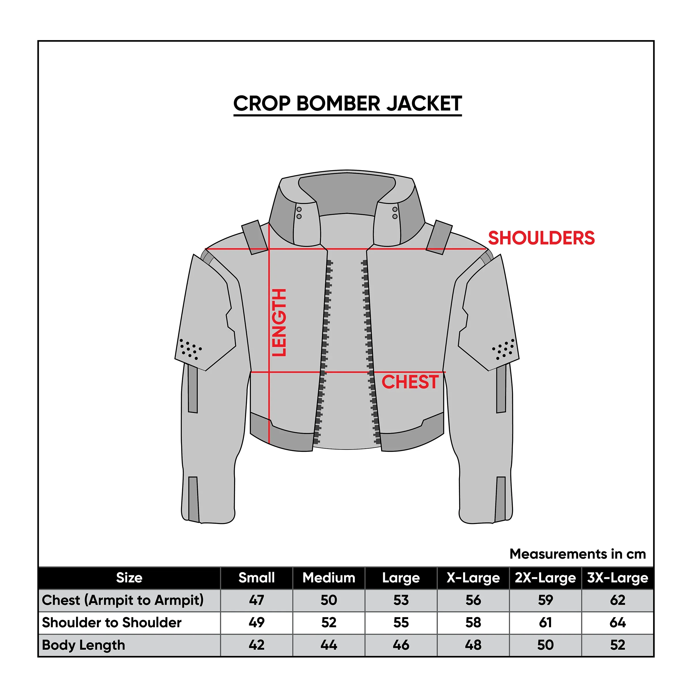 CRB-003 Red Hood Crop Bomber Jacket - Image 3
