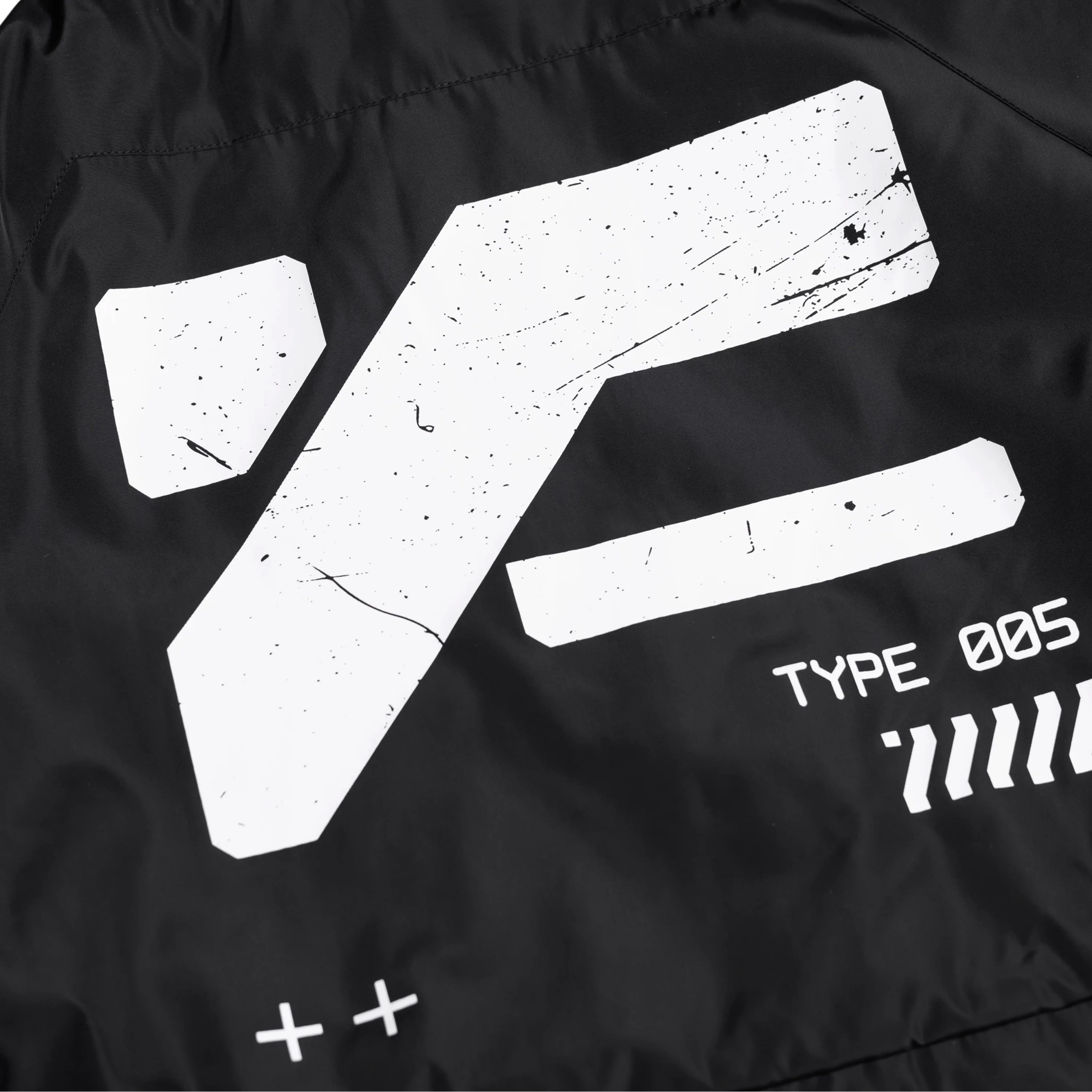 CRB-005 Black Crop Bomber Jacket - Image 4