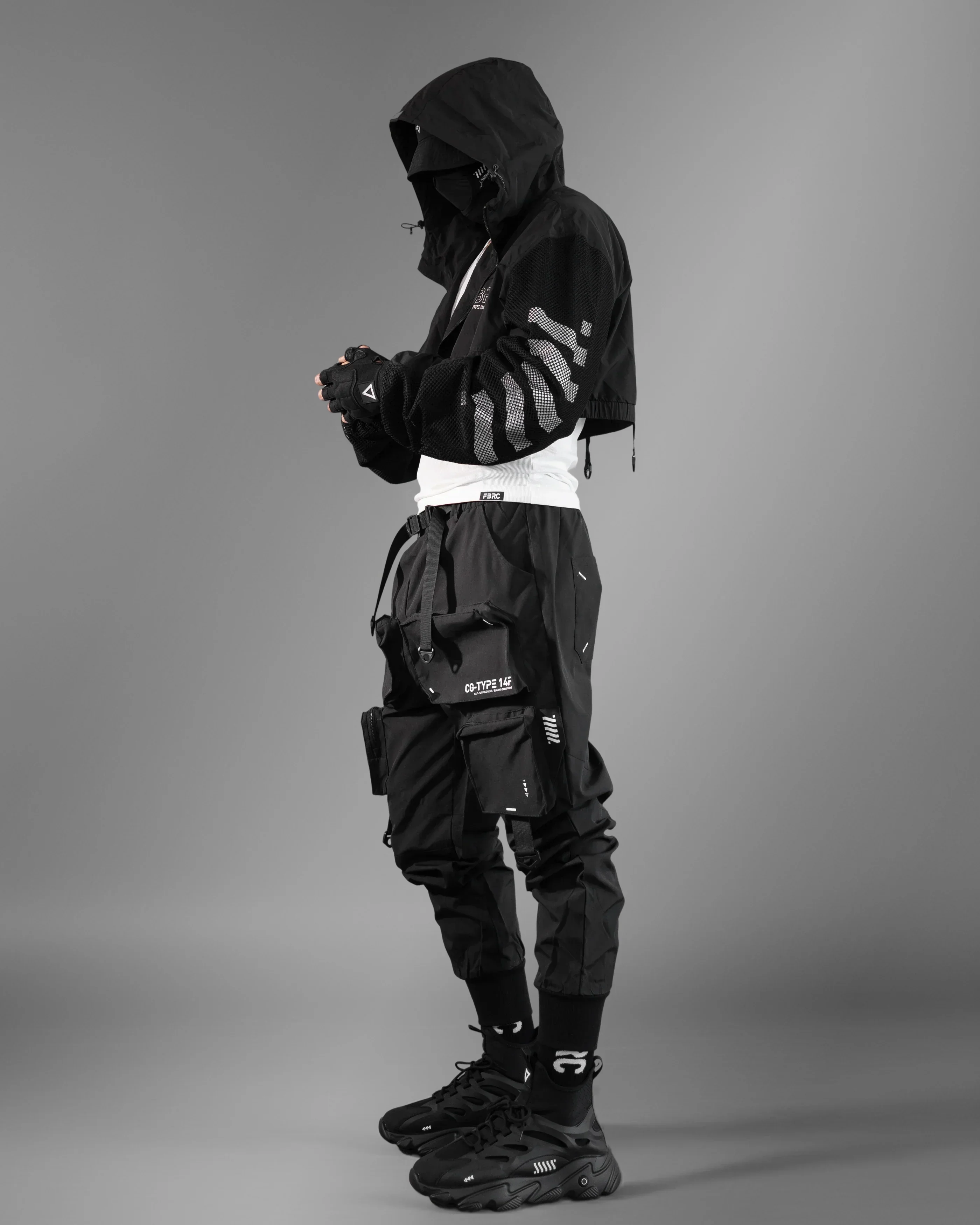 CWB-Type 04 Black Crop LW Windbreaker - Image 6