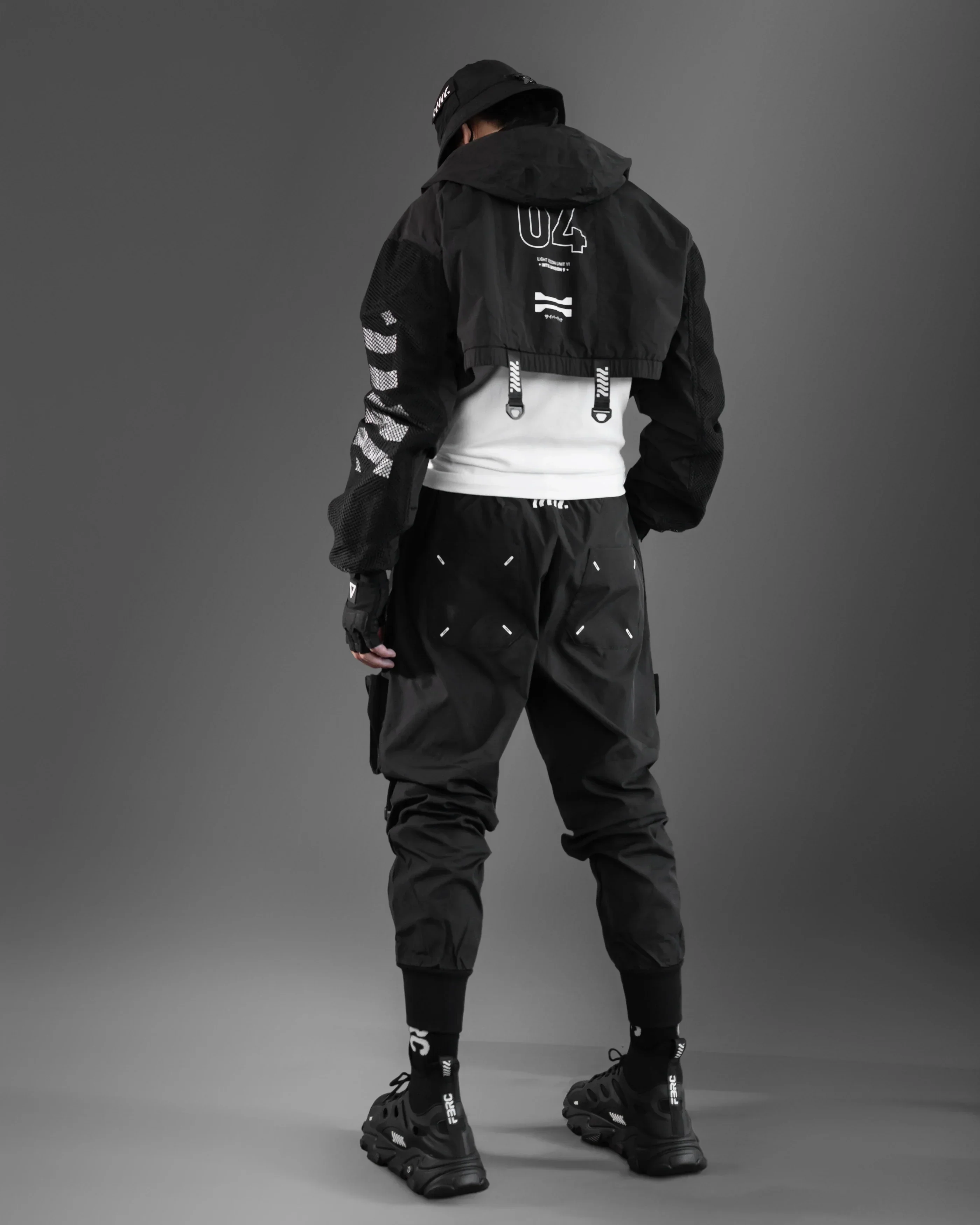 CWB-Type 04 Black Crop LW Windbreaker - Image 7