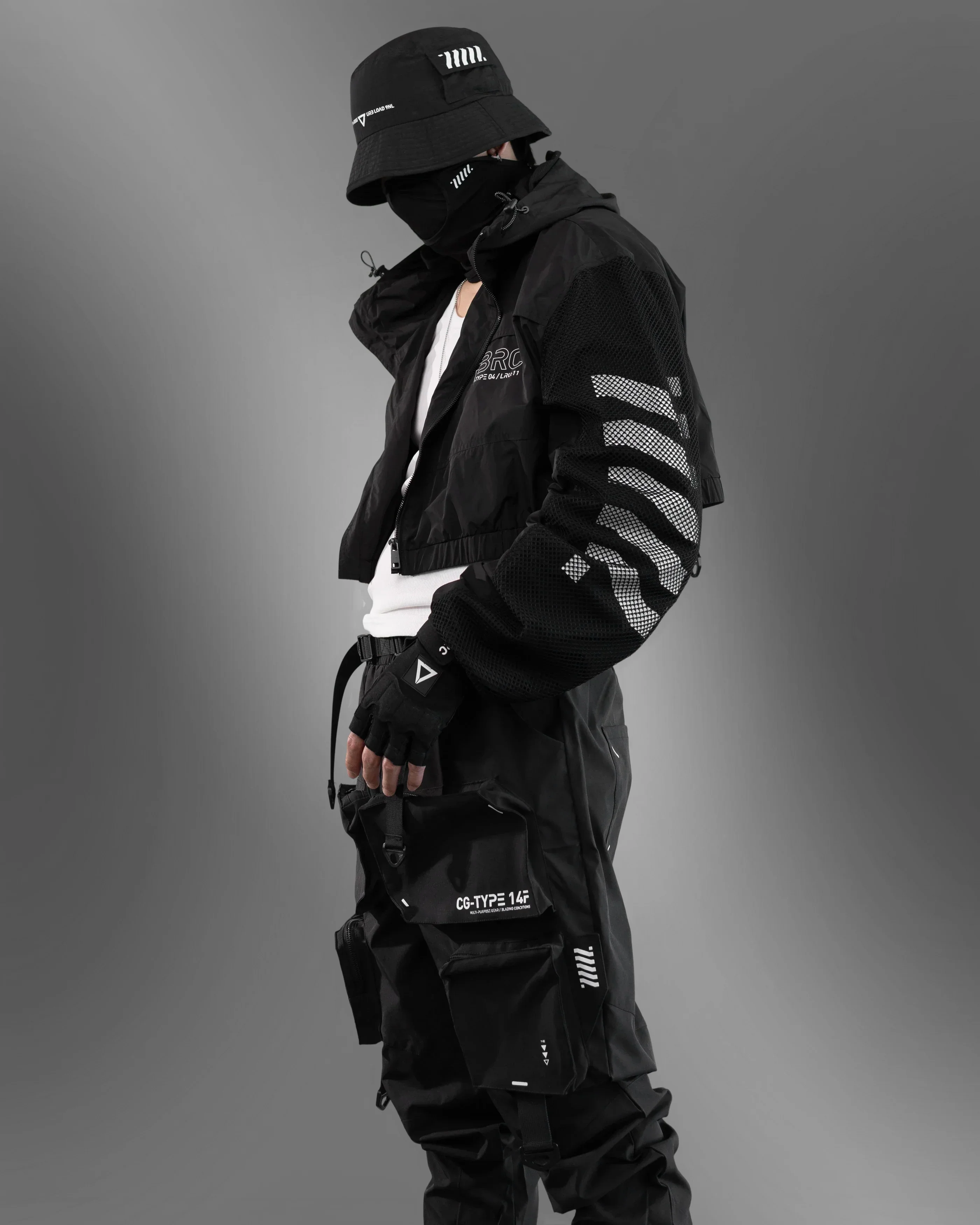 CWB-Type 04 Black Crop LW Windbreaker - Image 8