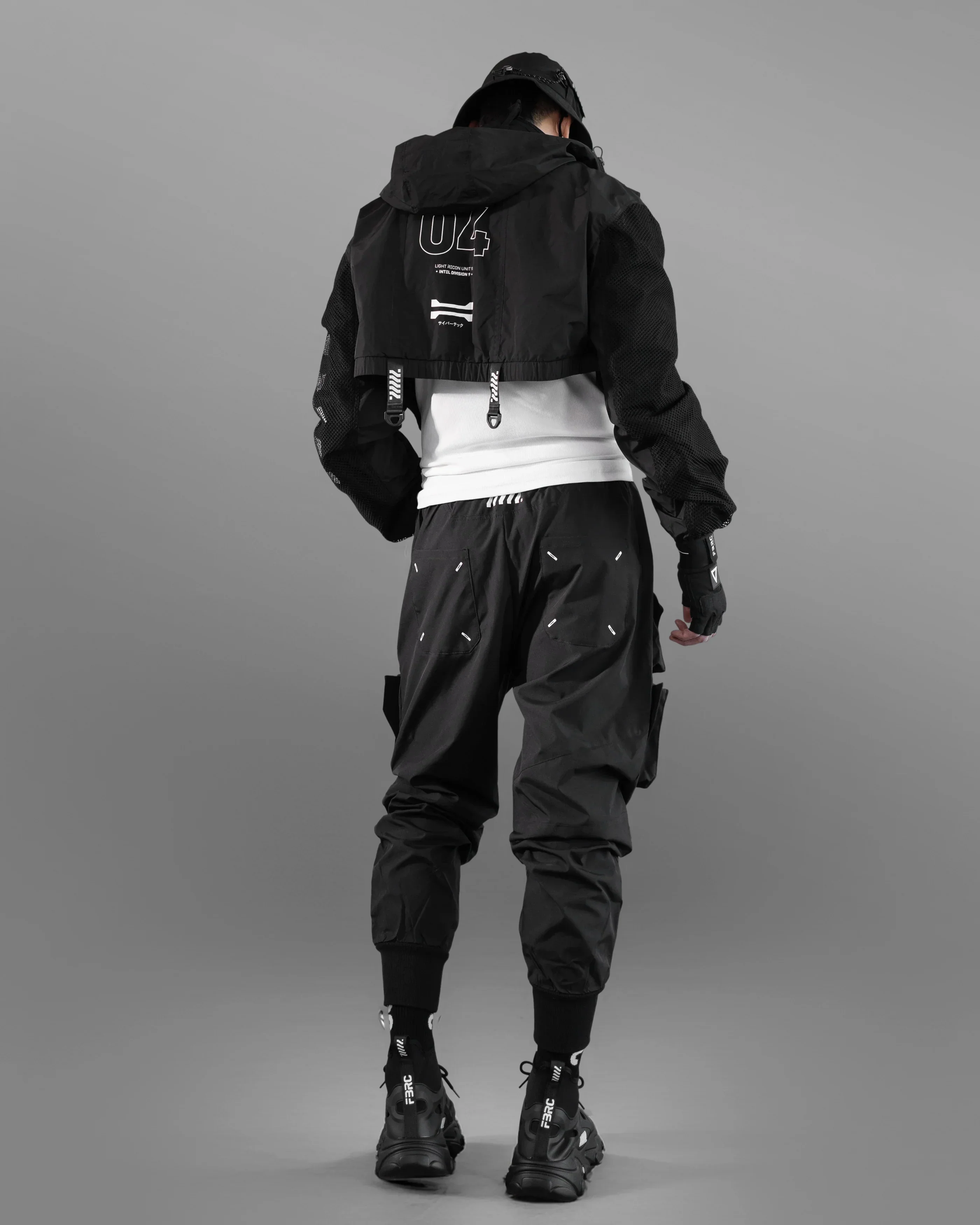 CWB-Type 04 Black Crop LW Windbreaker - Image 9