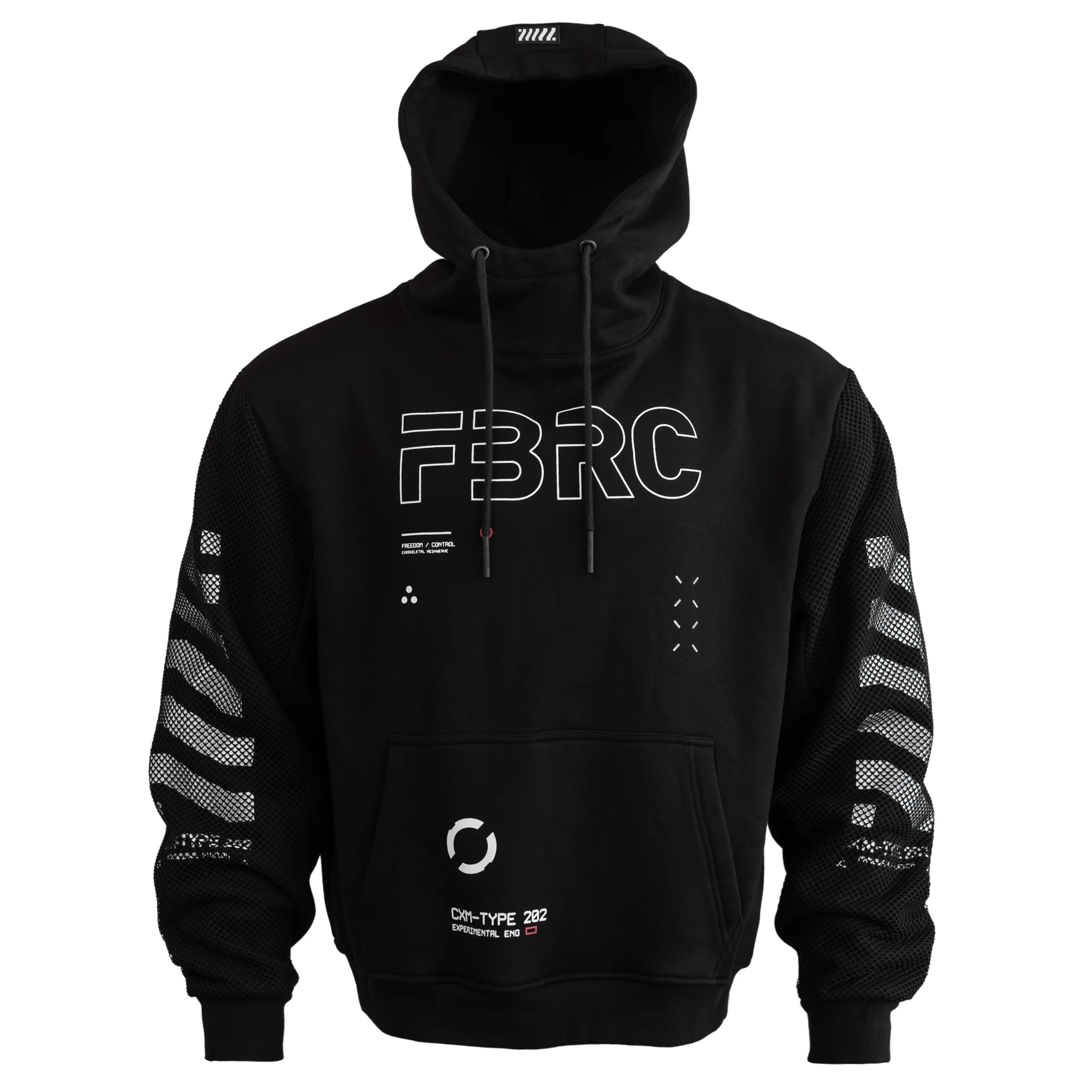 CXM-Type 202 Black Mockneck Hoodie - Image 3
