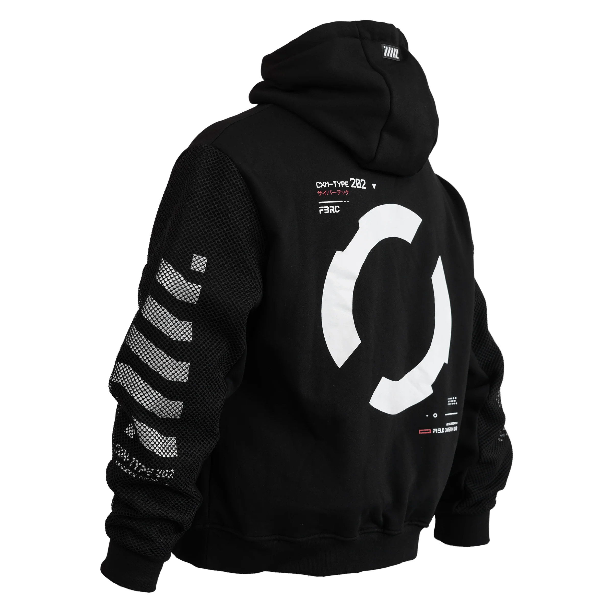CXM-Type 202 Black Mockneck Hoodie - Image 4