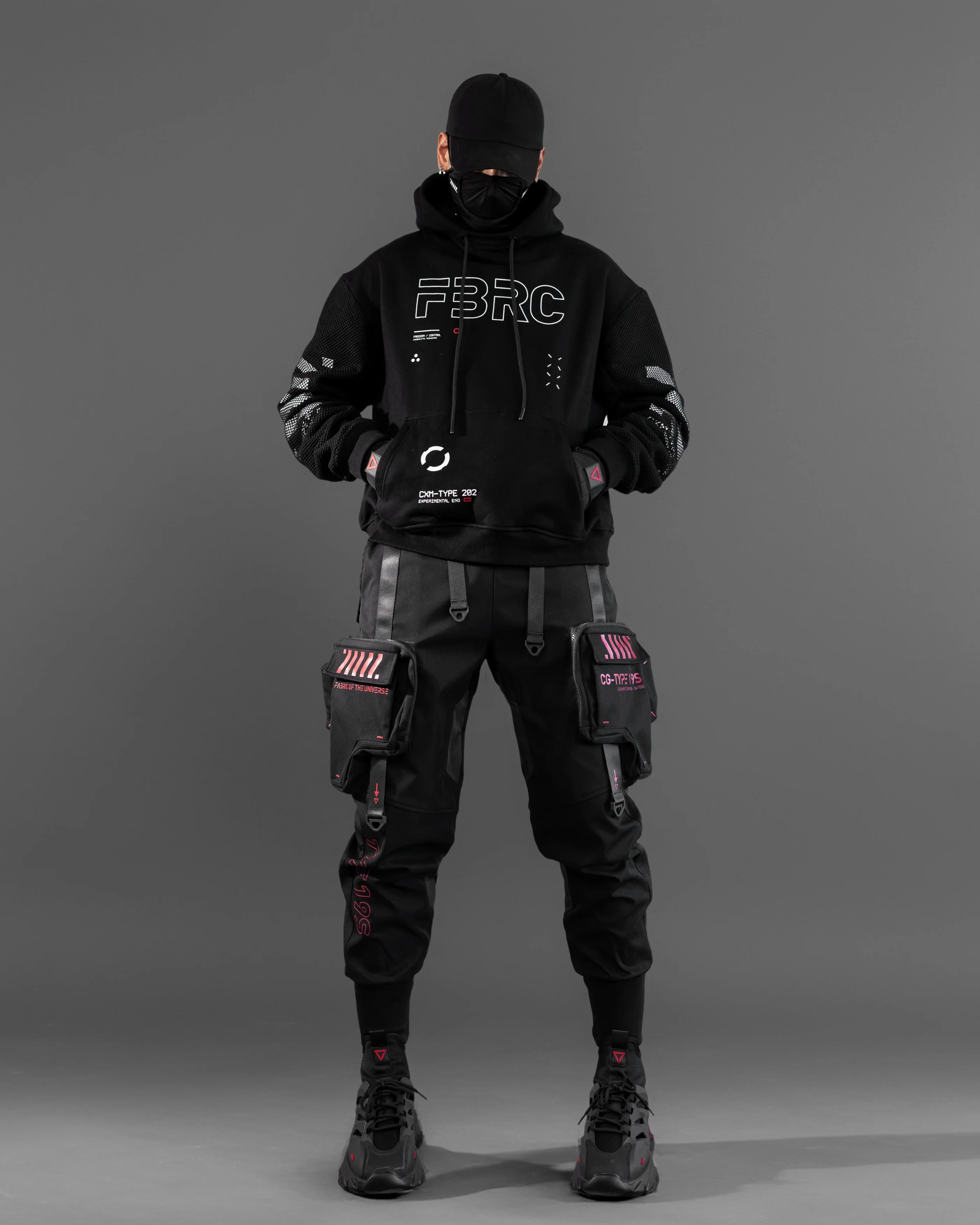 CXM-Type 202 Black Mockneck Hoodie - Image 6