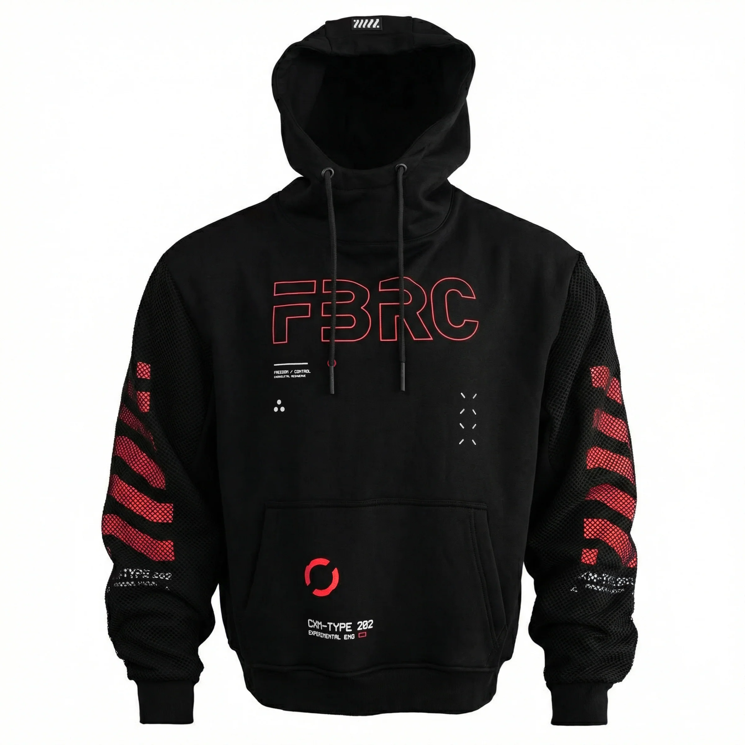 CXM-Type 202/R Black Mockneck Hoodie - Image 5