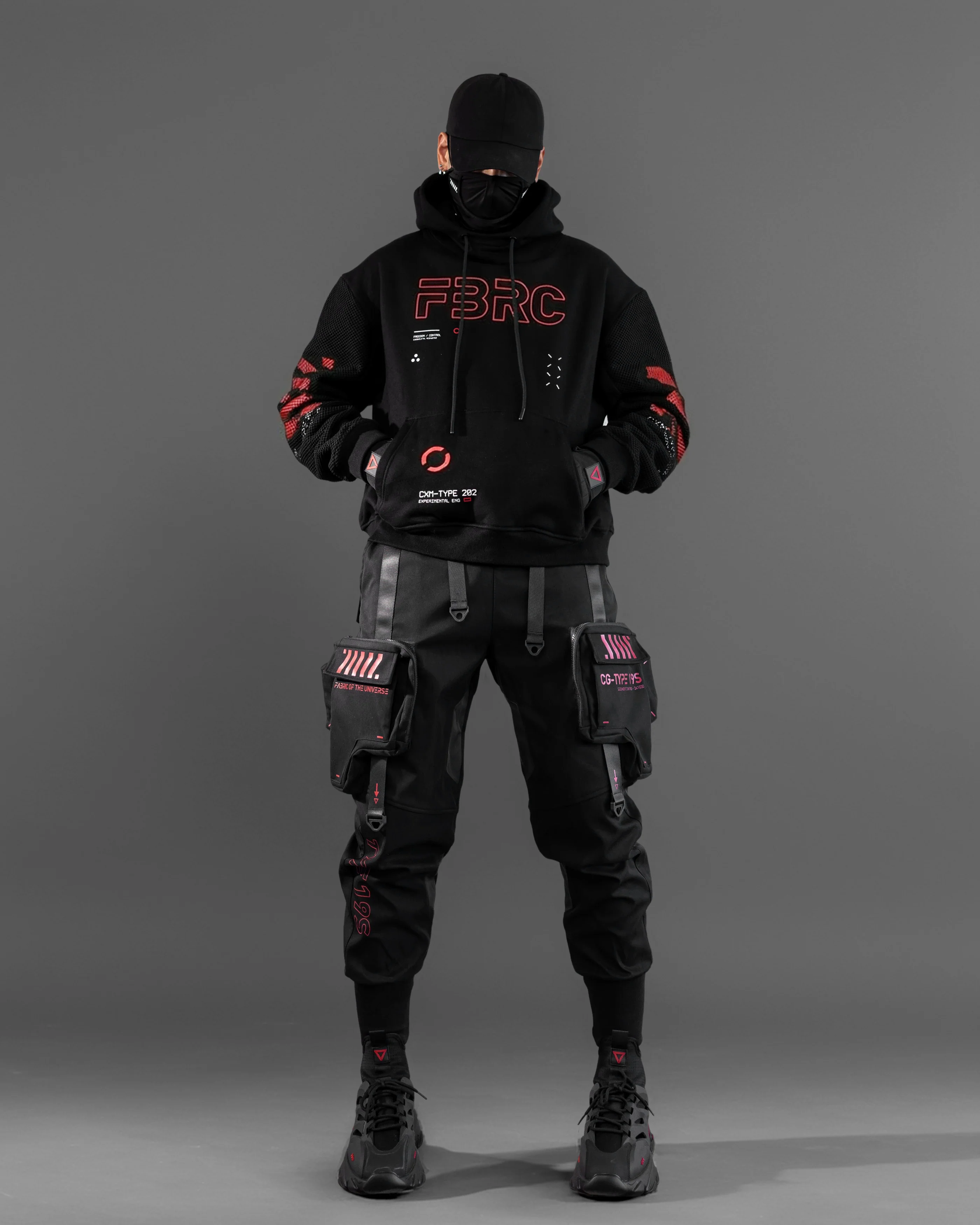 CXM-Type 202/R Black Mockneck Hoodie - Image 7