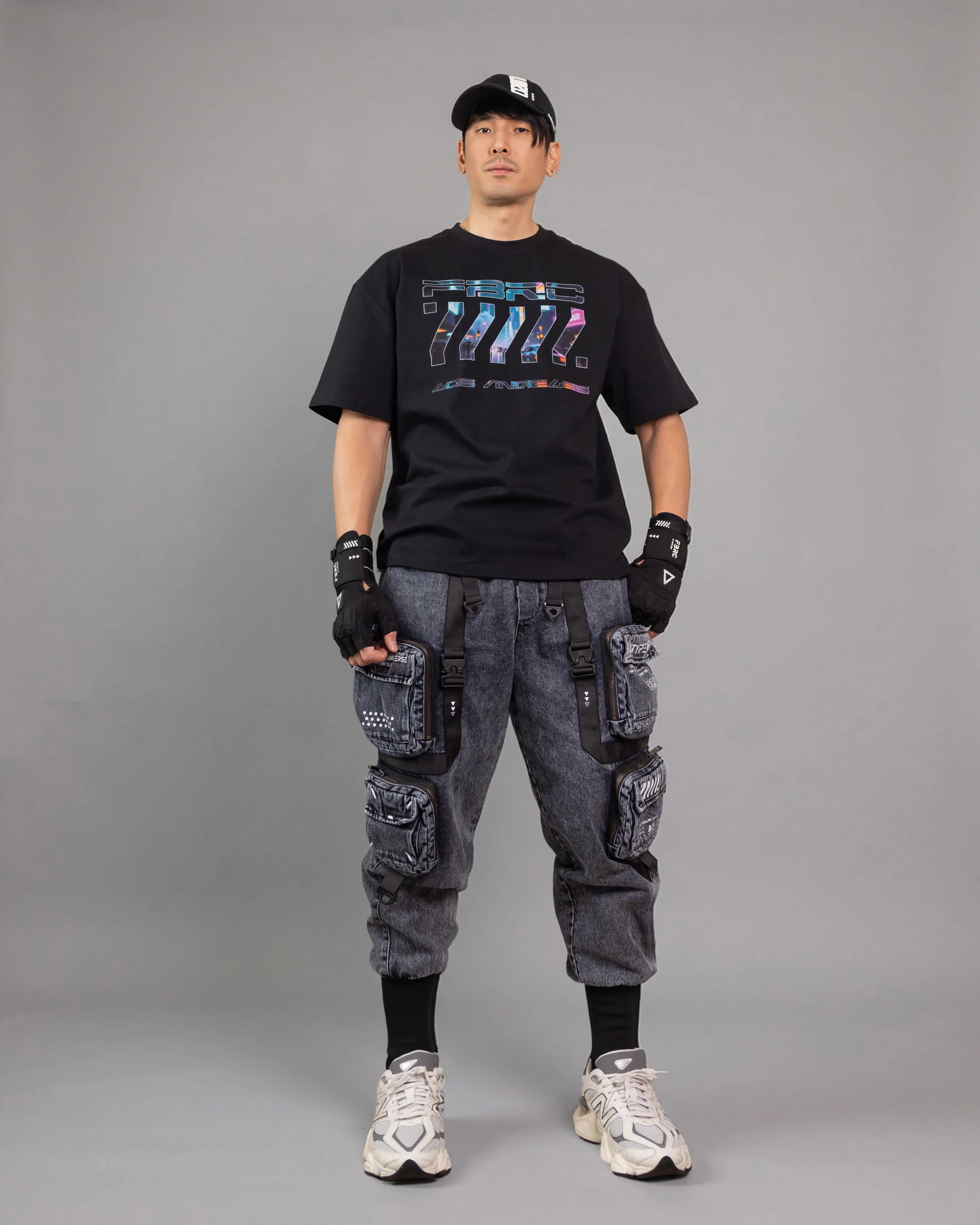 Cyber LA Black Short Sleeve T - Image 3
