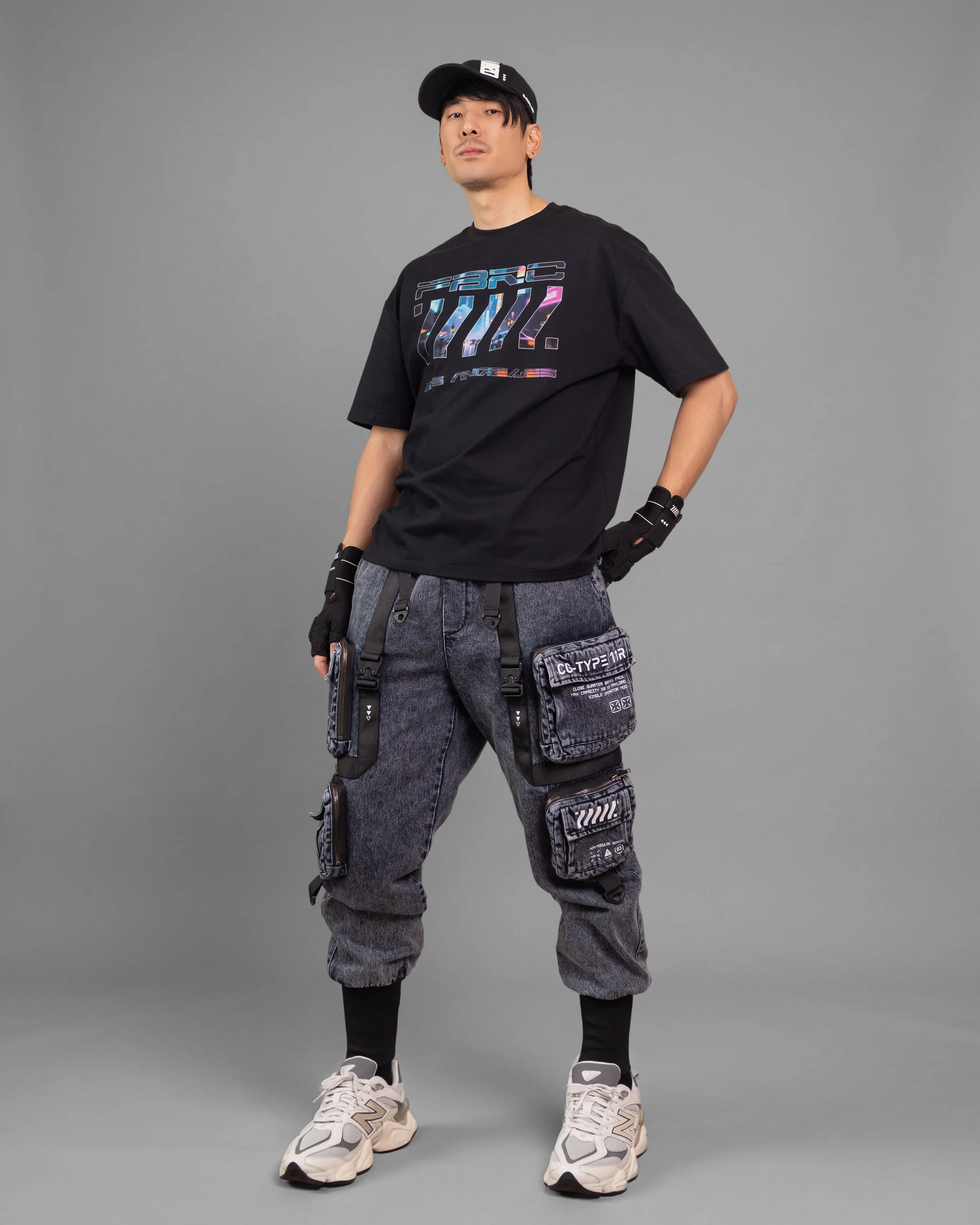 Cyber LA Black Short Sleeve T - Image 5