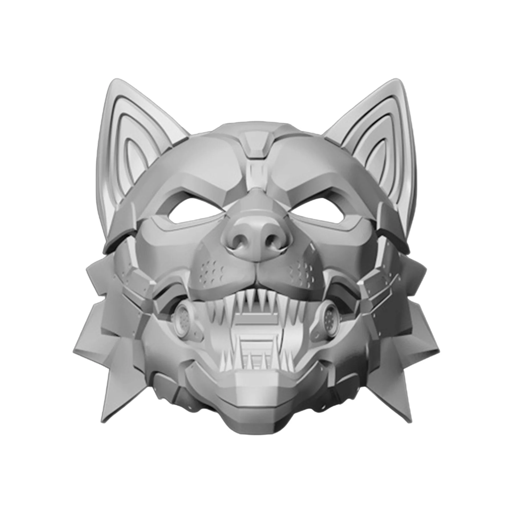 CWM-01 Wolf Mask 3D Printable File - Image 4