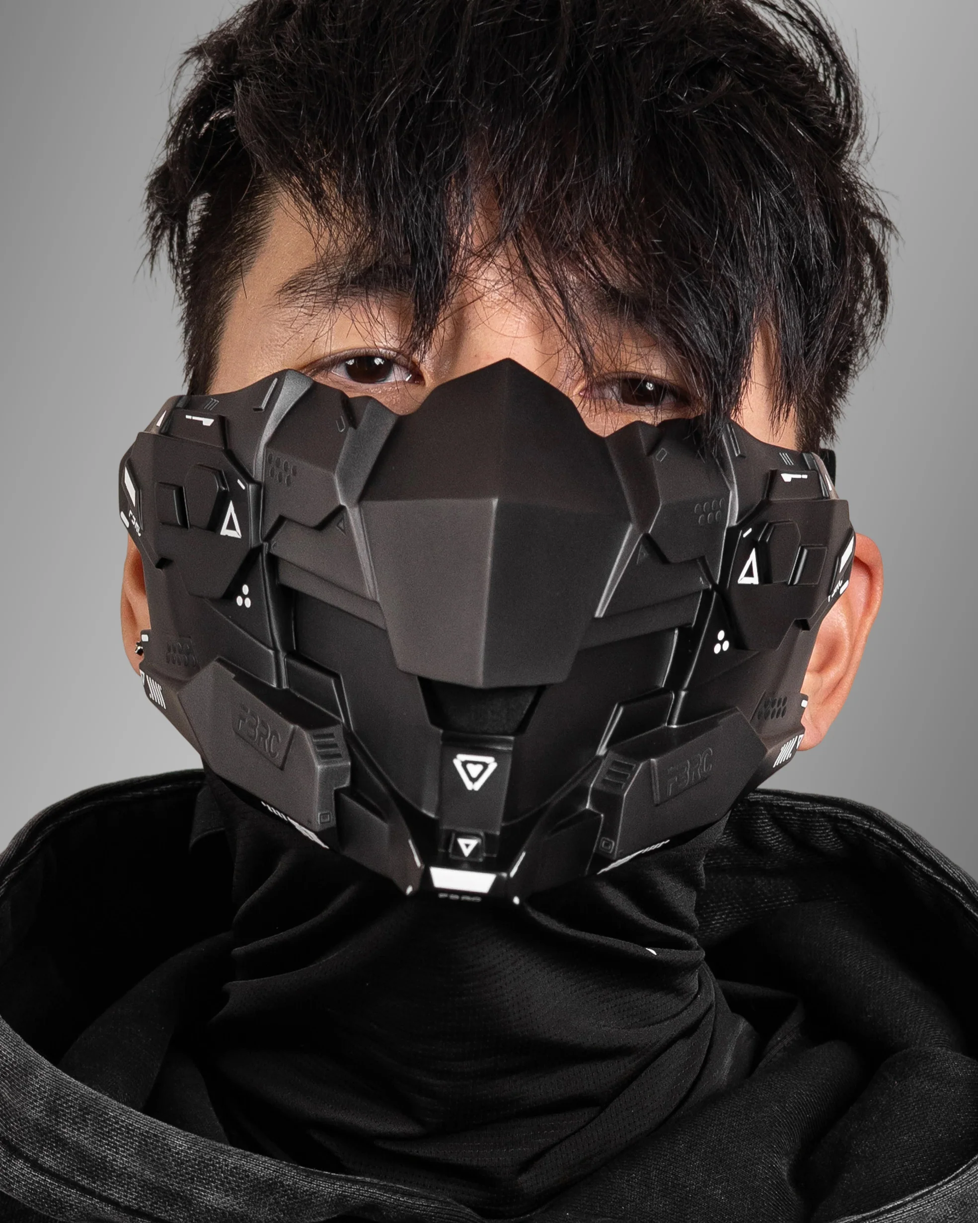 CYM-03 Black Gunmetal Cyber Mask - Image 8