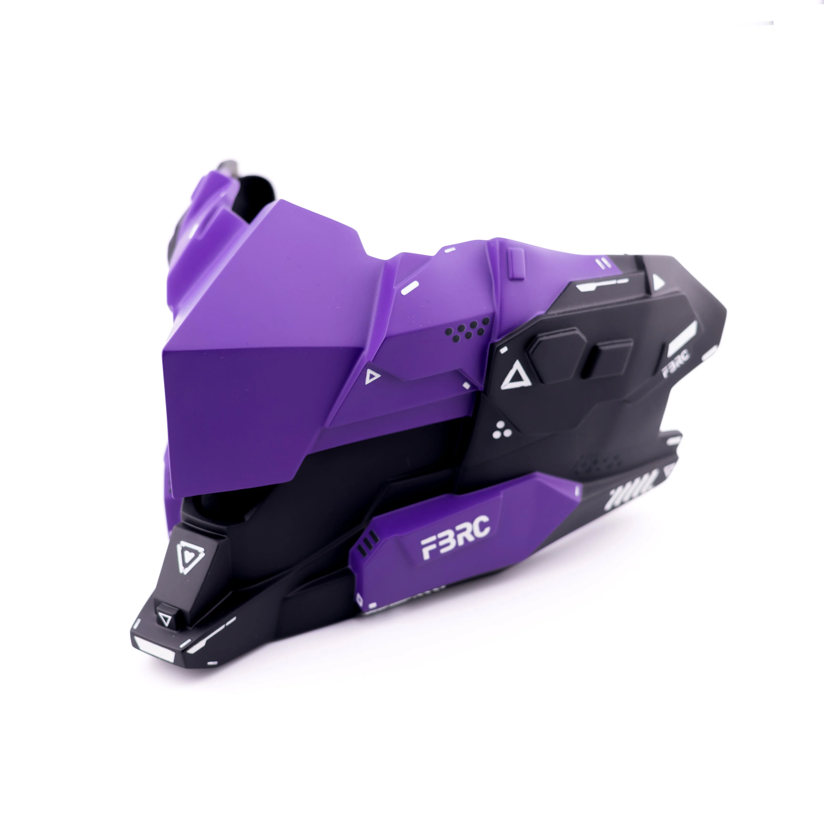 CYM-03 Black Purple Cyber Mask - Image 3