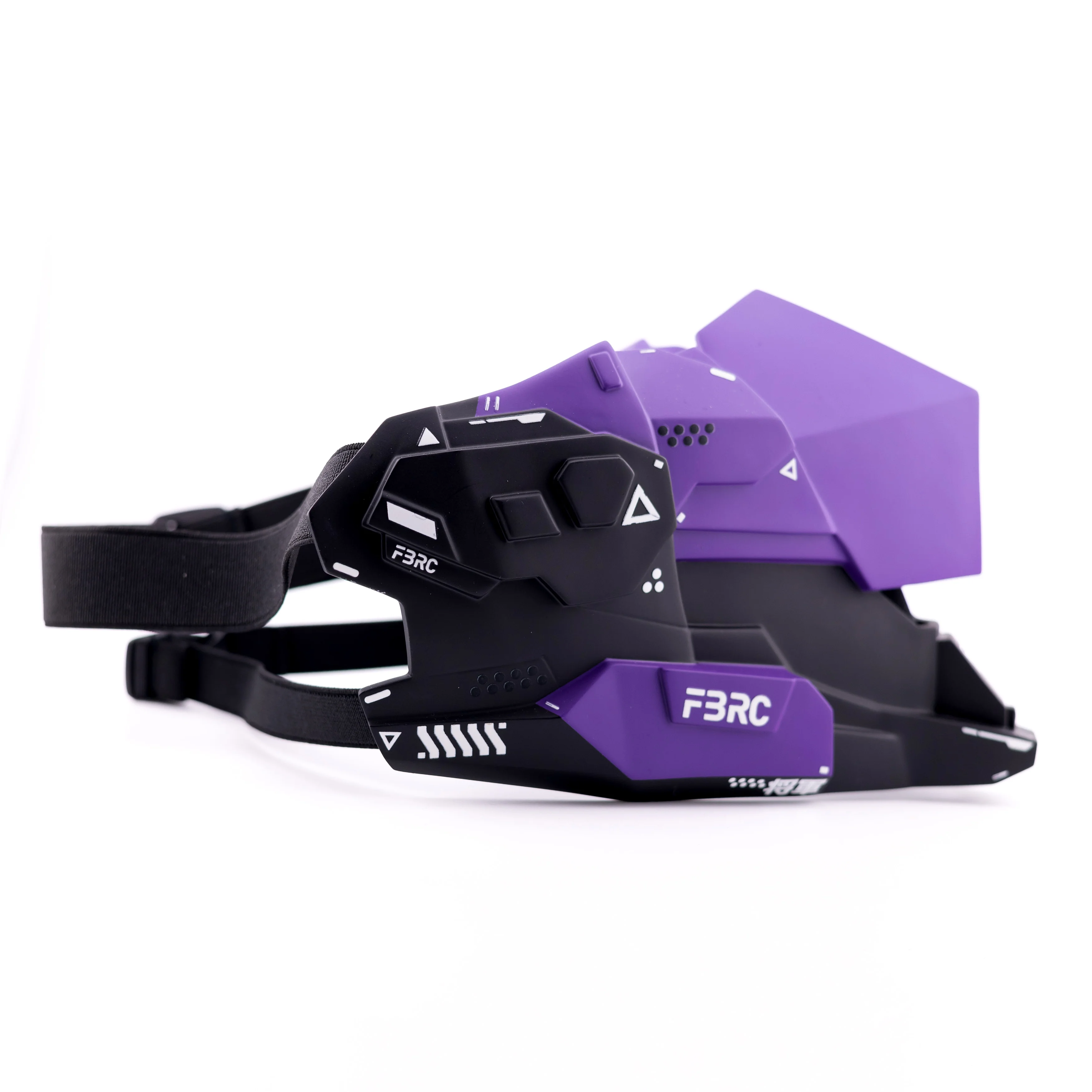 CYM-03 Black Purple Cyber Mask - Image 4