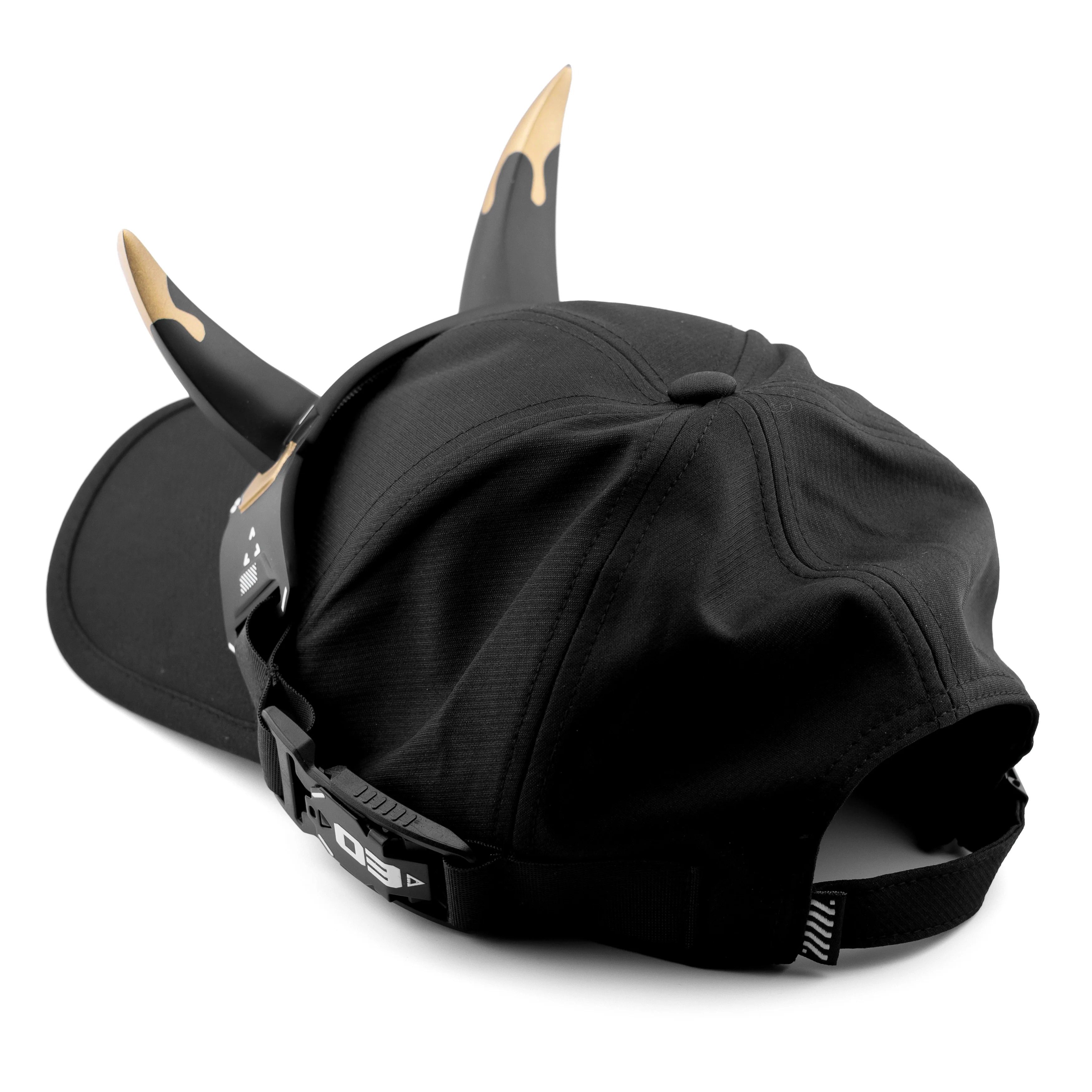 DC-01A Black Gold Demon Horns Cap - Image 4