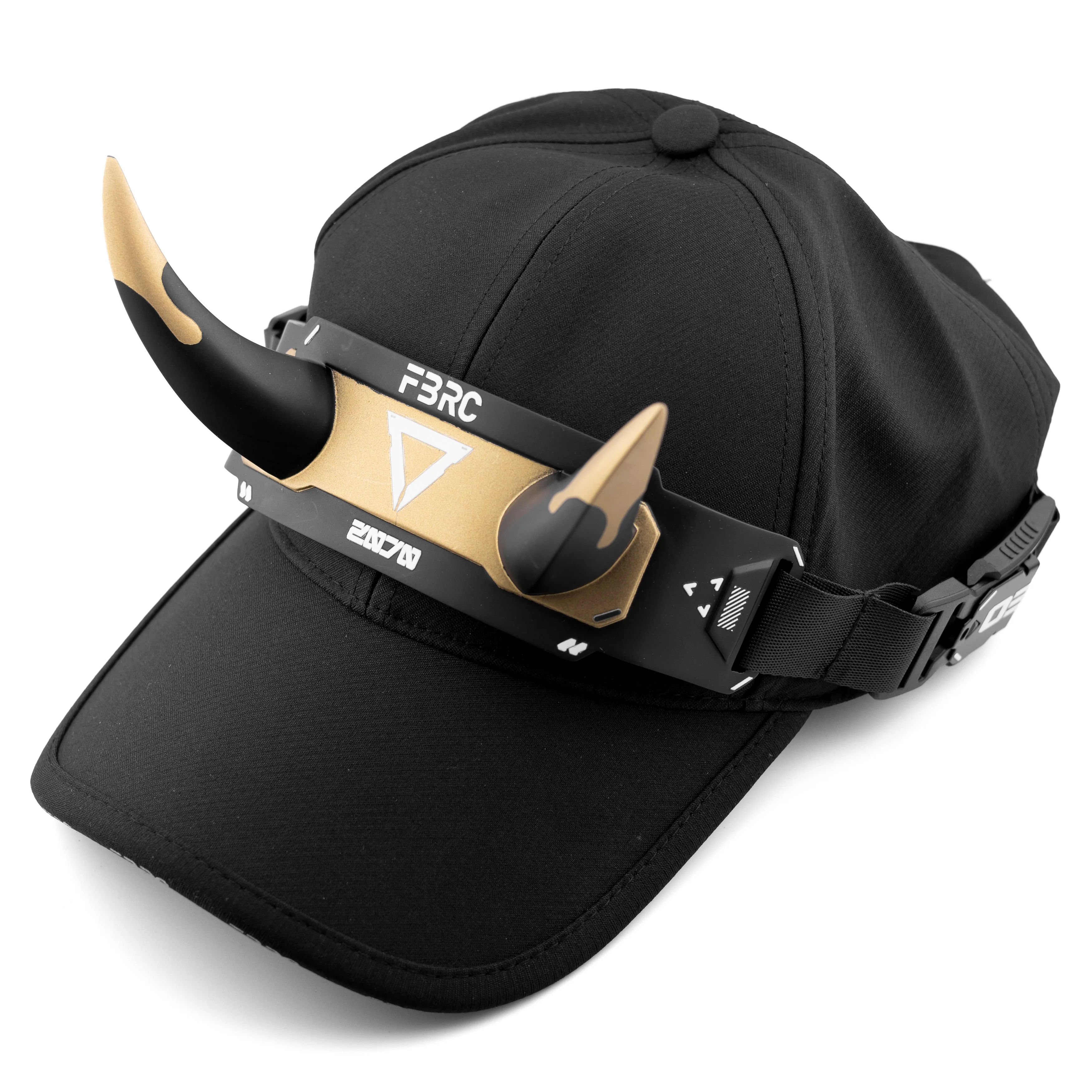 DC-01A Black Gold Demon Horns Cap - Image 5