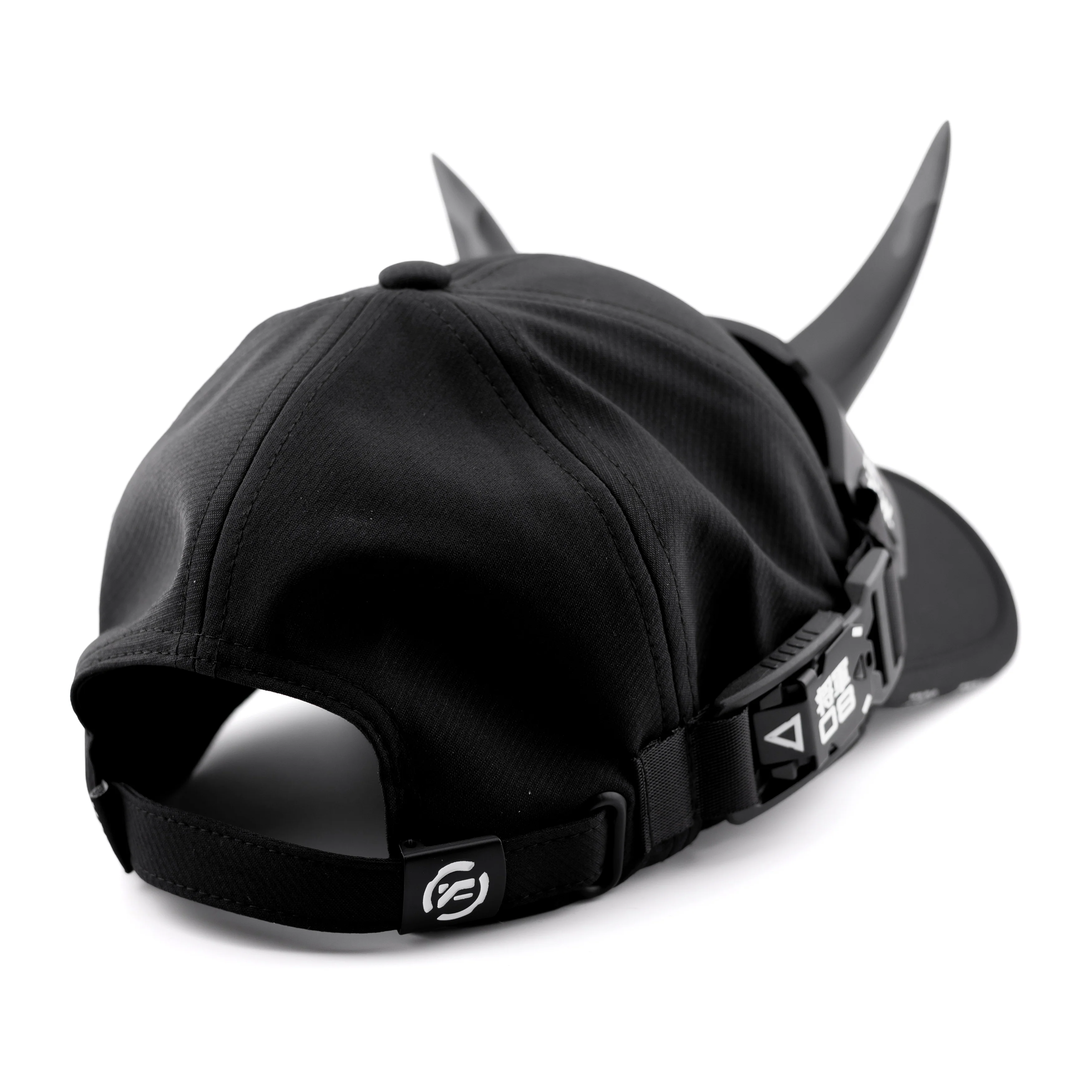 DC-01A Gunmetal Demon Horns Cap - Image 6