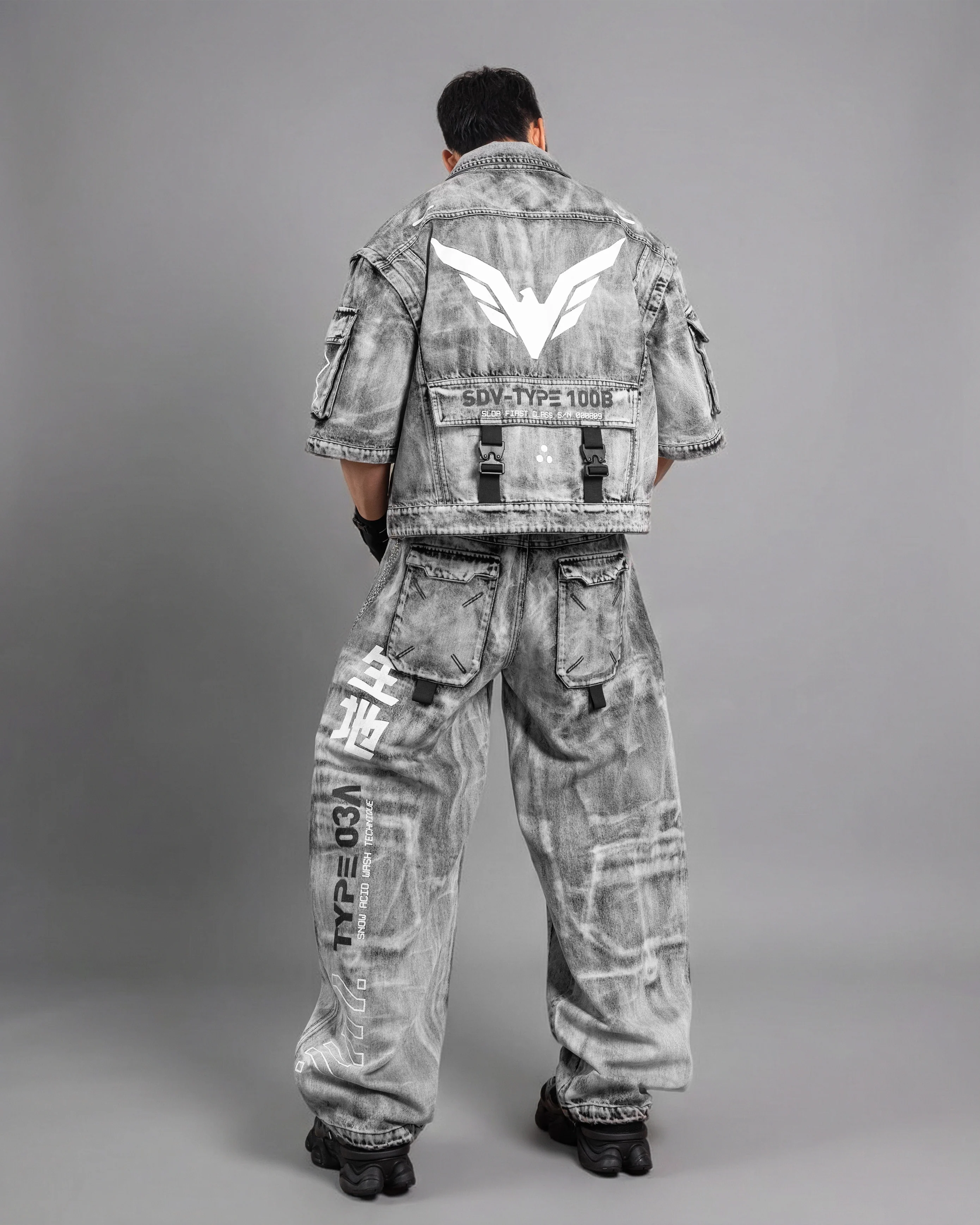 DJ-Type 03A Snow Barrel Denim Pants - Image 12