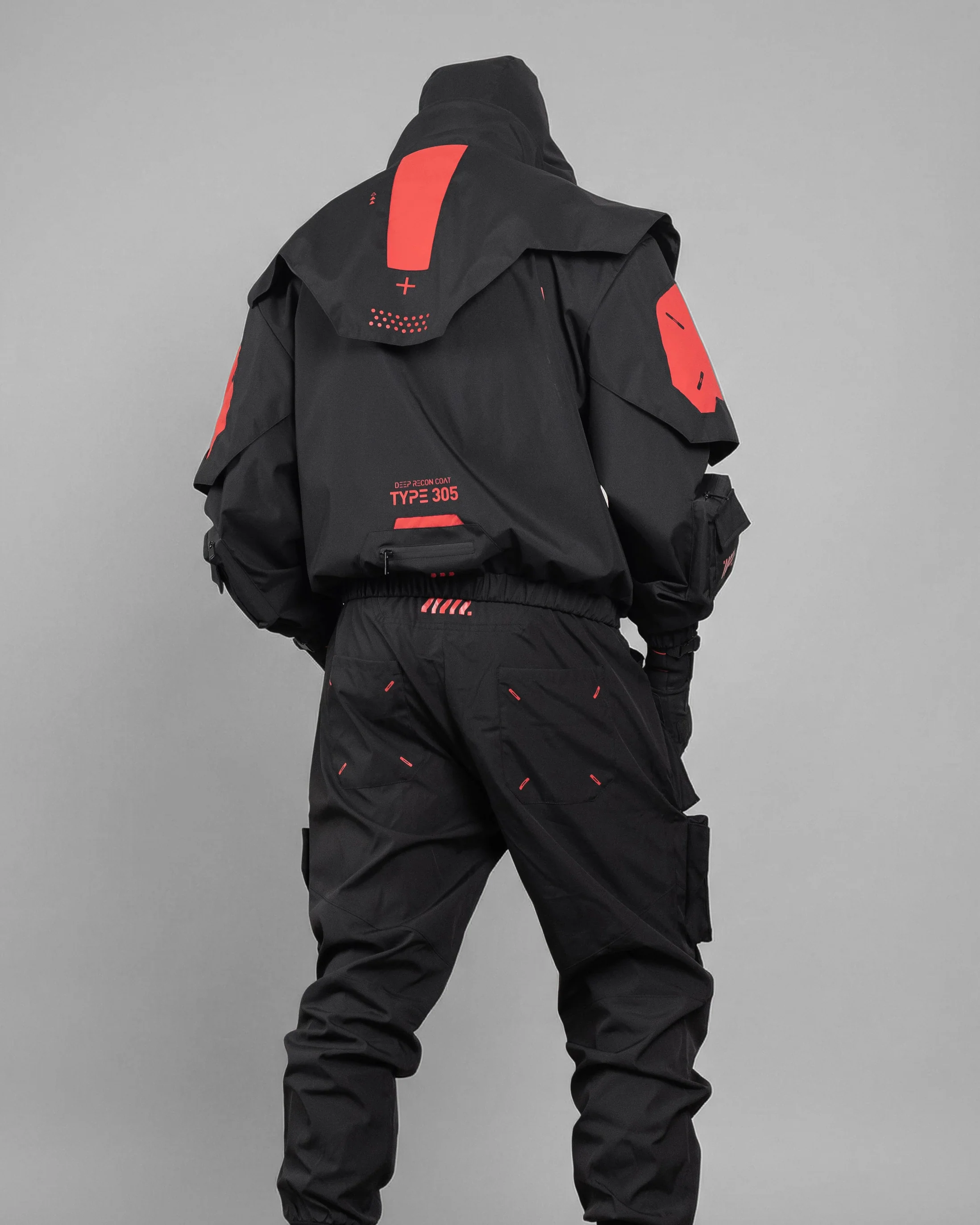 DRC-305 Black Red Deep Recon Coat - Image 7