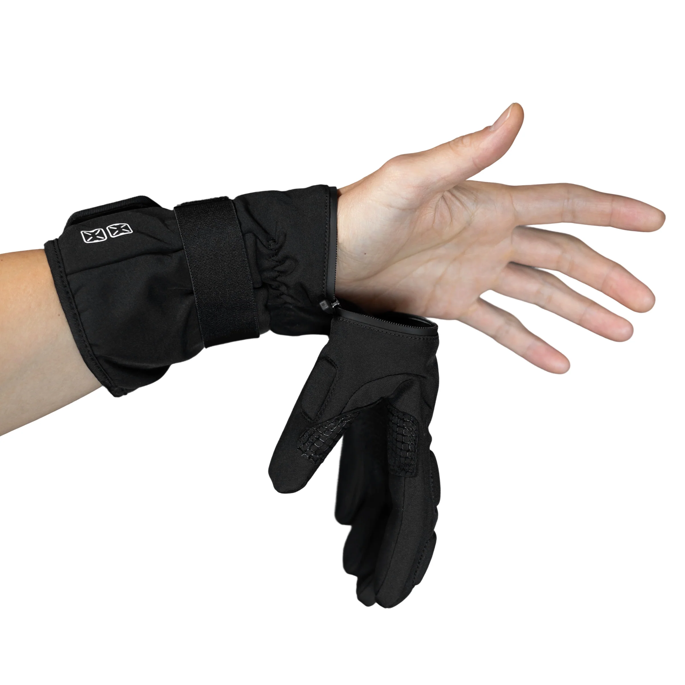 G-Type 033 Black Convertible Gloves - Image 5