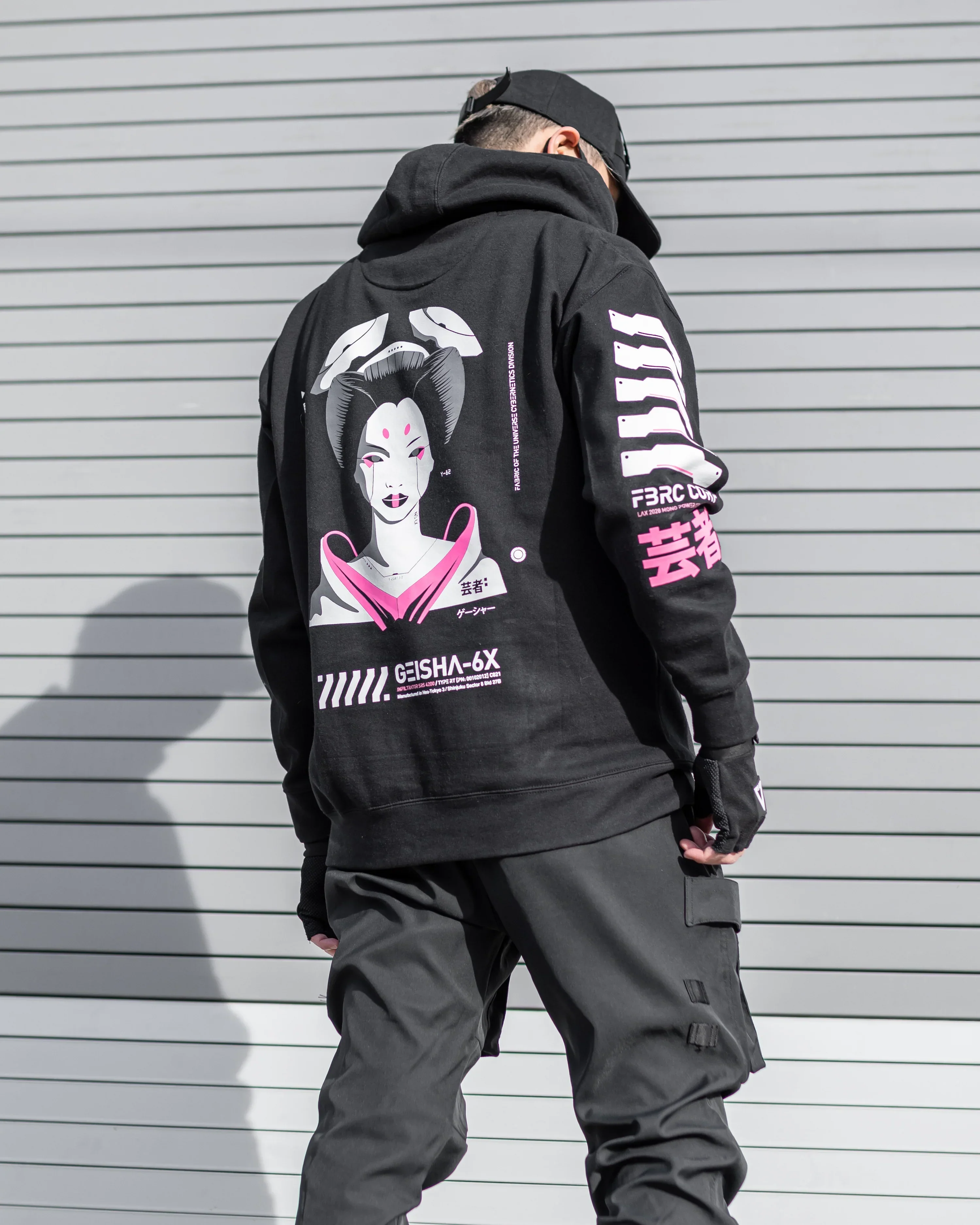 Geisha-6X PN Black Hoodie - Image 4