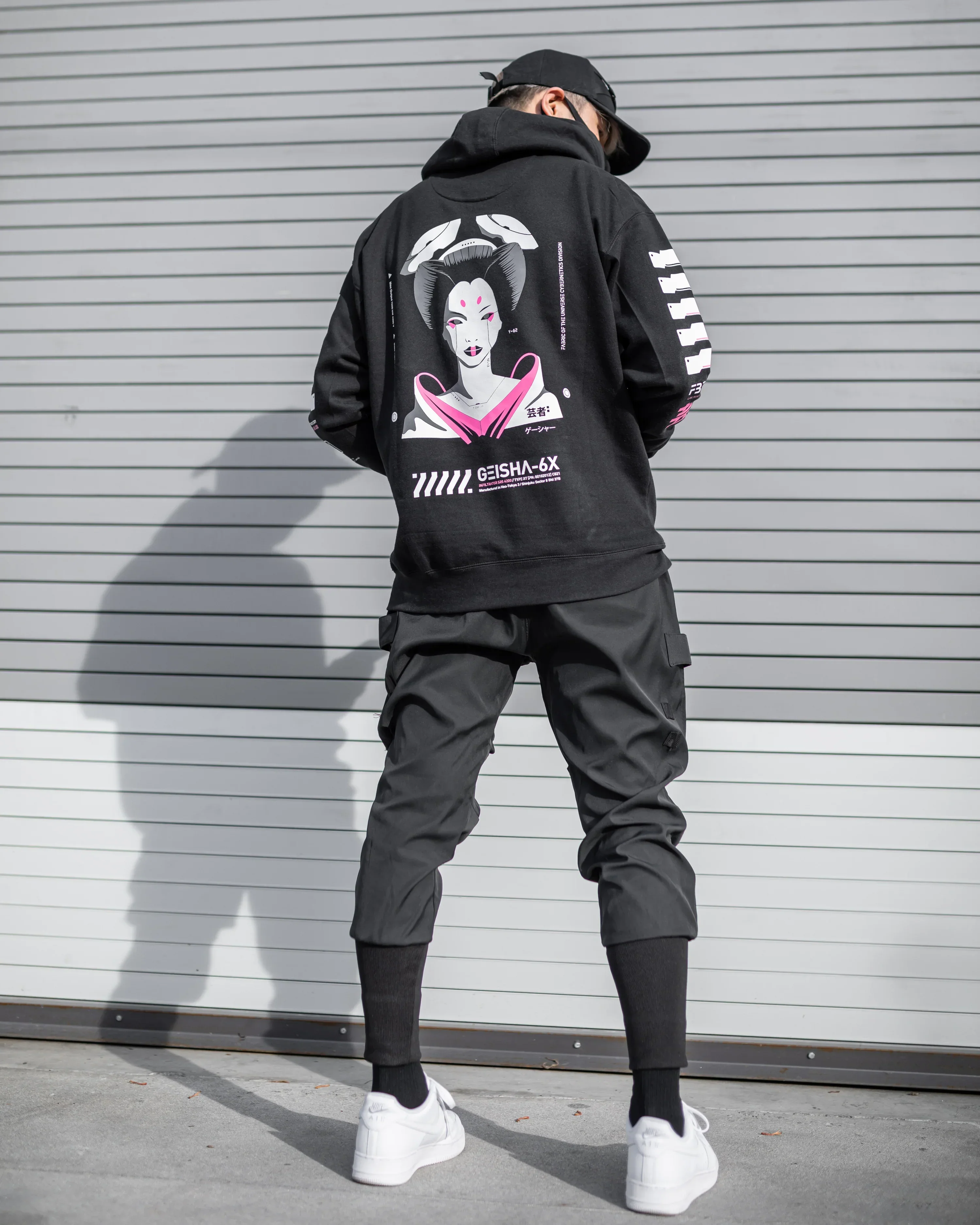 Geisha-6X PN Black Hoodie - Image 6
