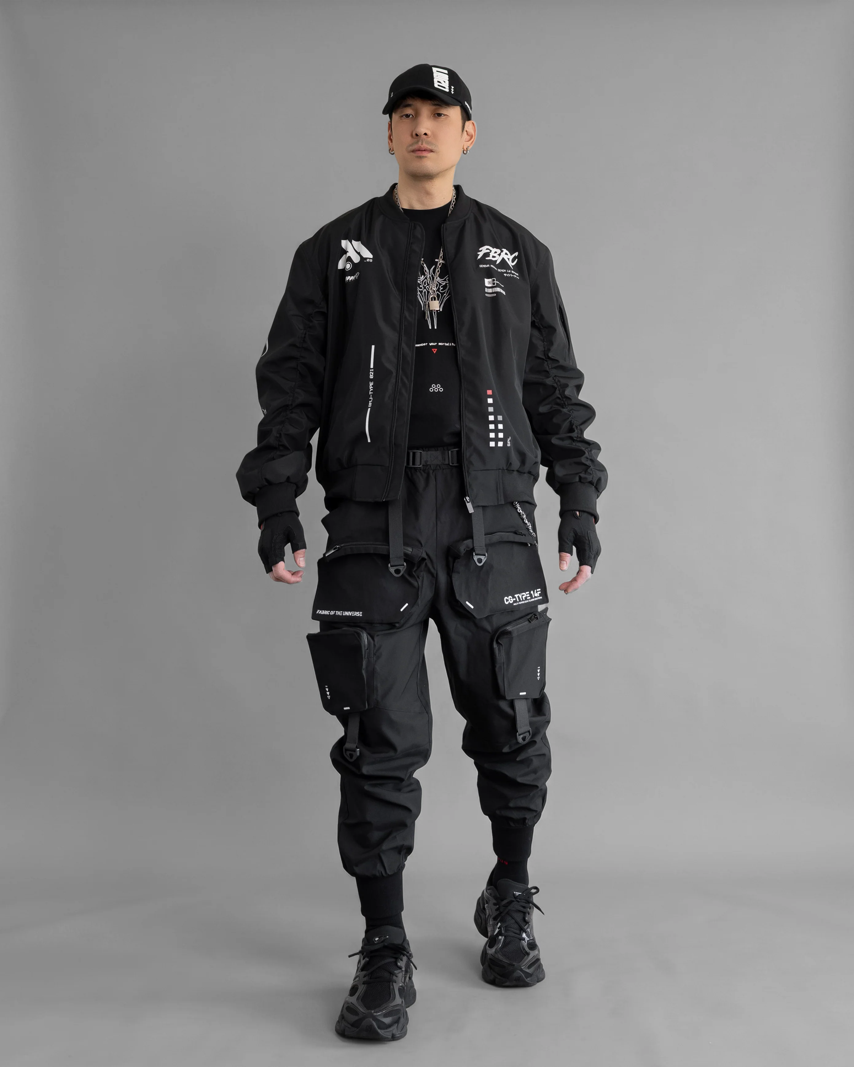 Genova Demon Black LW Bomber Jacket - Image 15