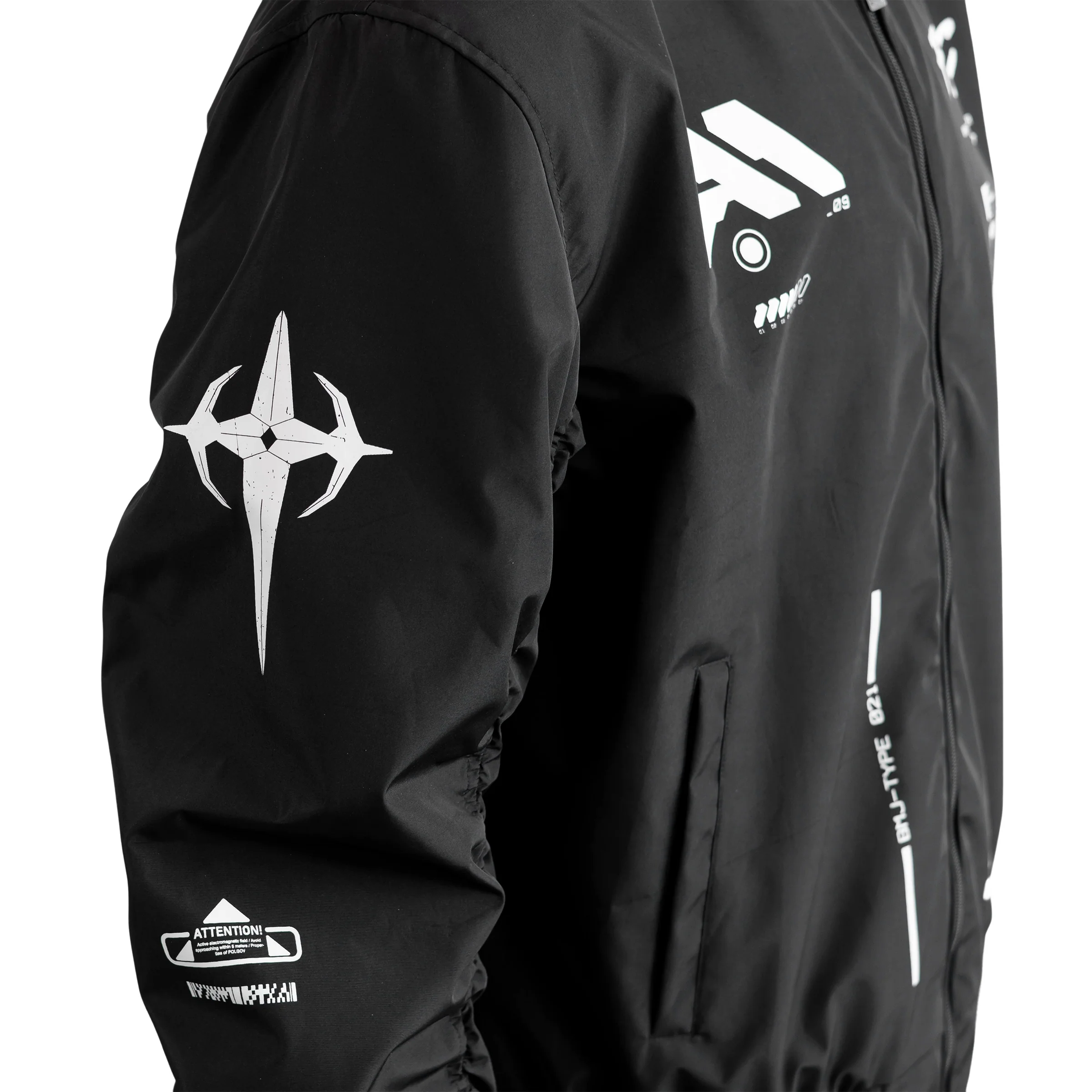 Genova Demon Black LW Bomber Jacket - Image 4