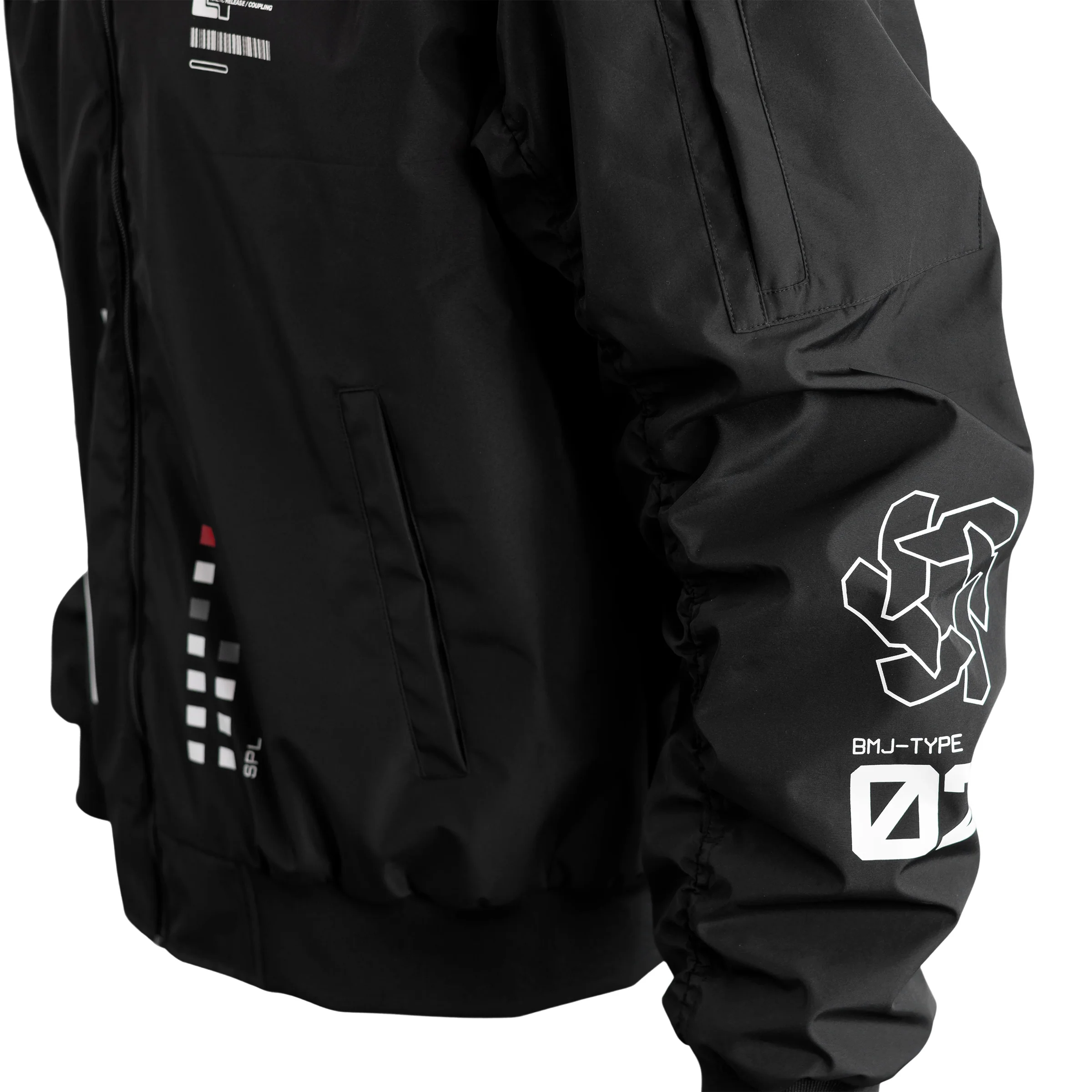 Genova Demon Black LW Bomber Jacket - Image 6