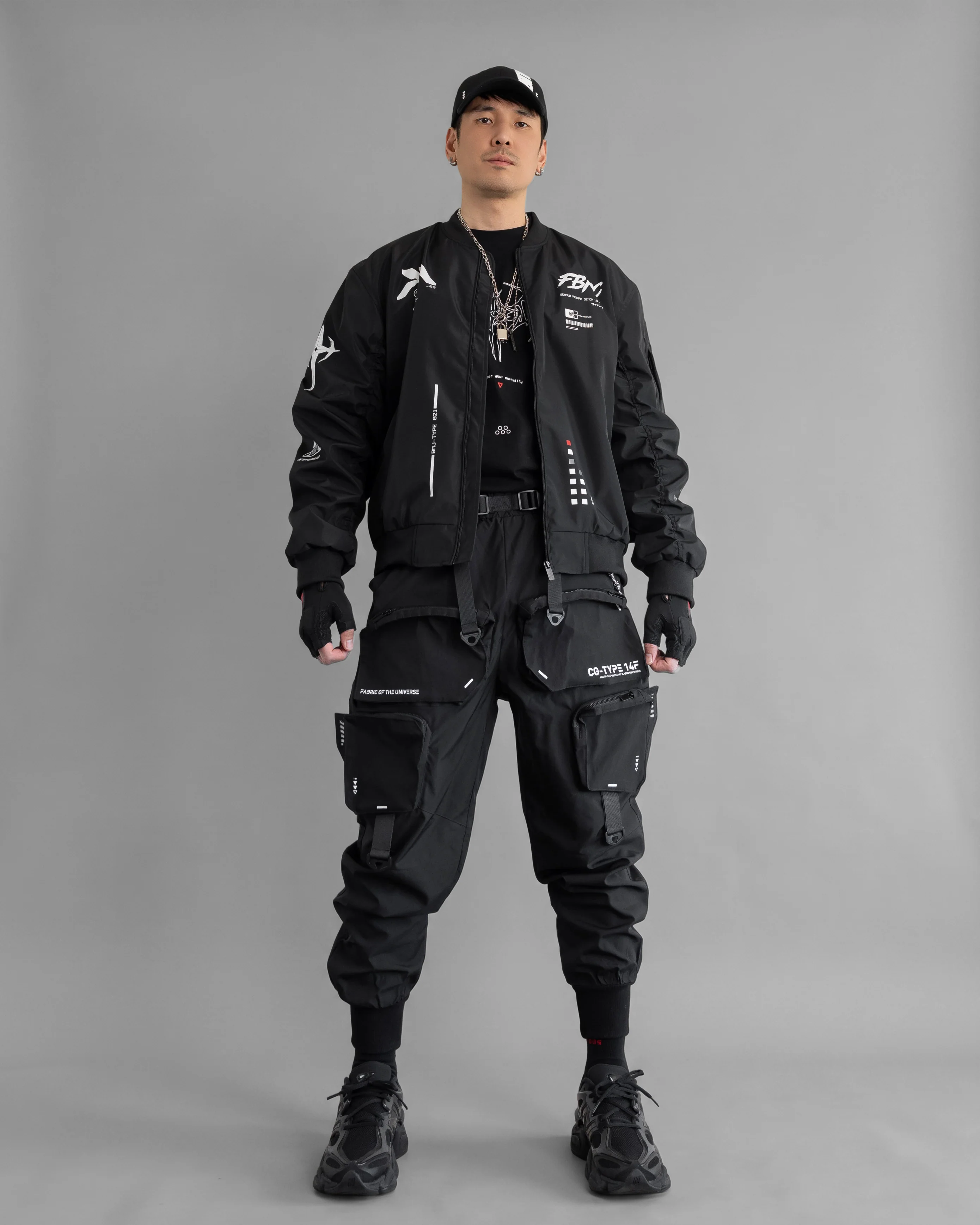 Genova Demon Black LW Bomber Jacket - Image 7